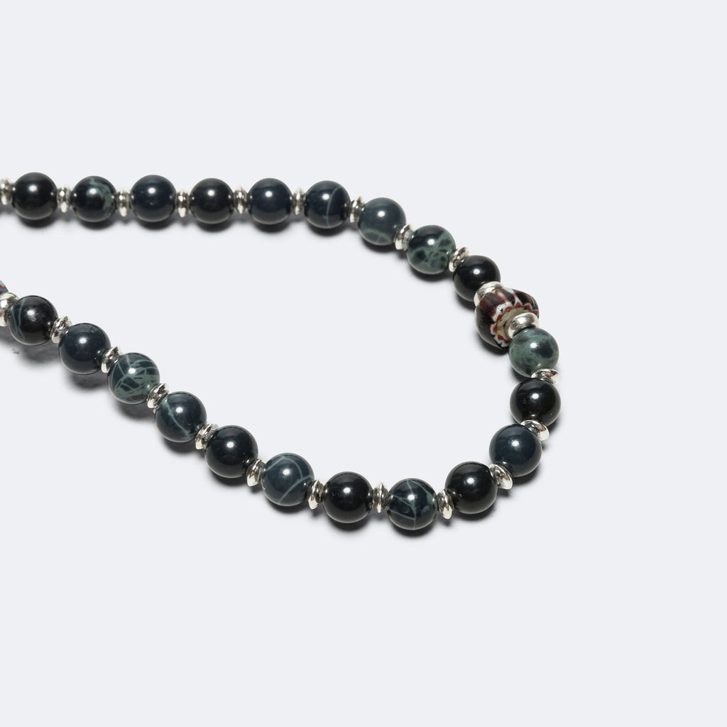 6mm Stone Bracelet - Spiderweb Obsidian