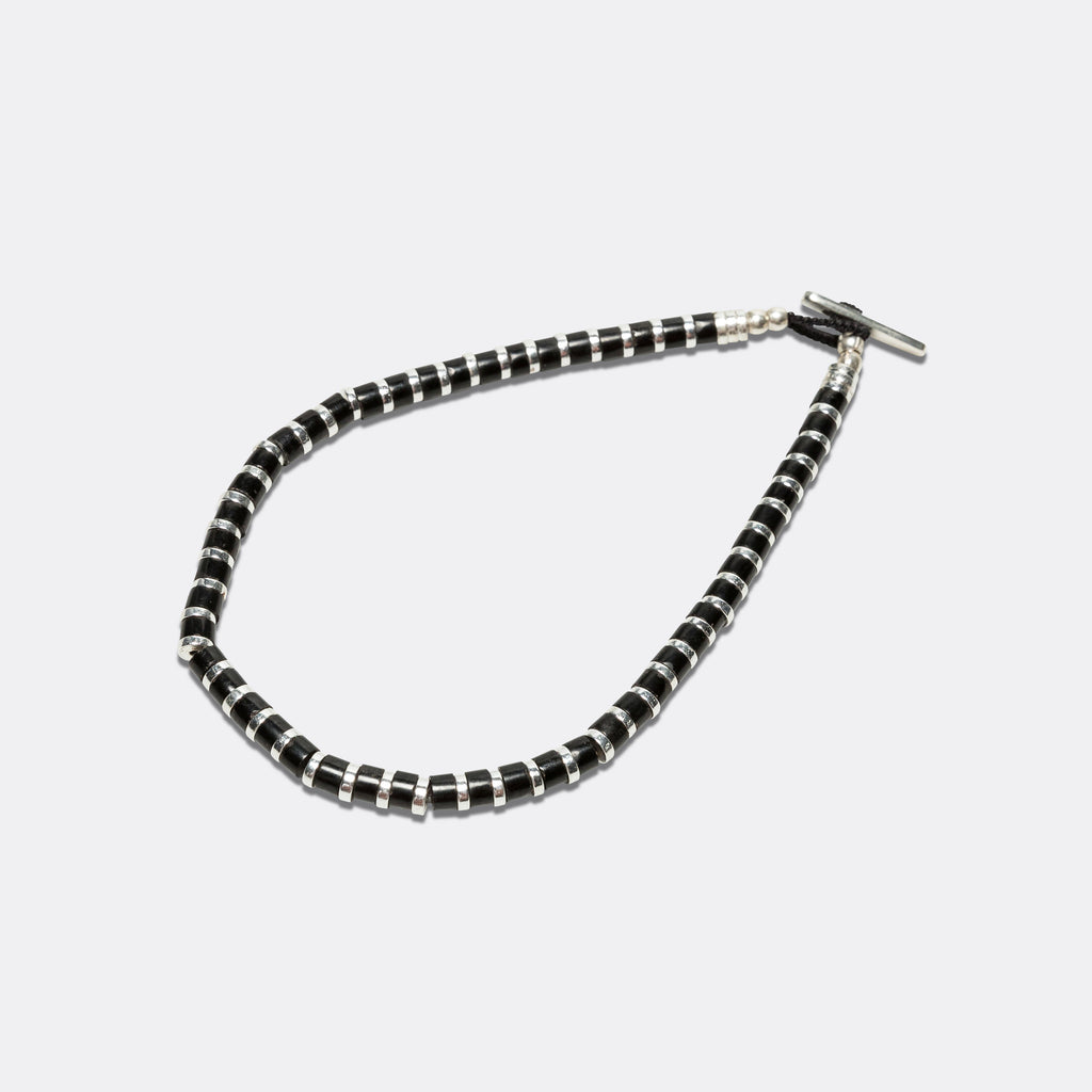Heishi Hematite Bracelet - Jet Stone
