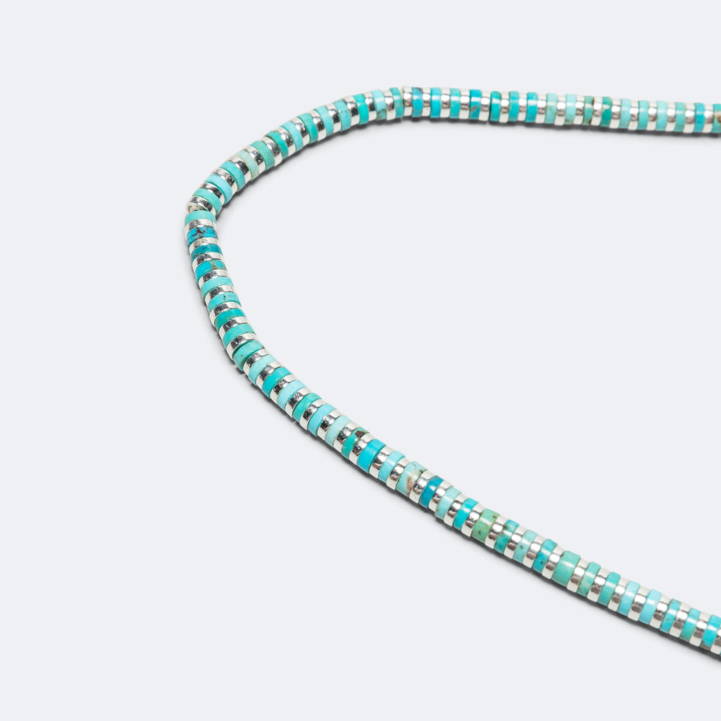 Heishi Hematite Bracelet - Turquoise