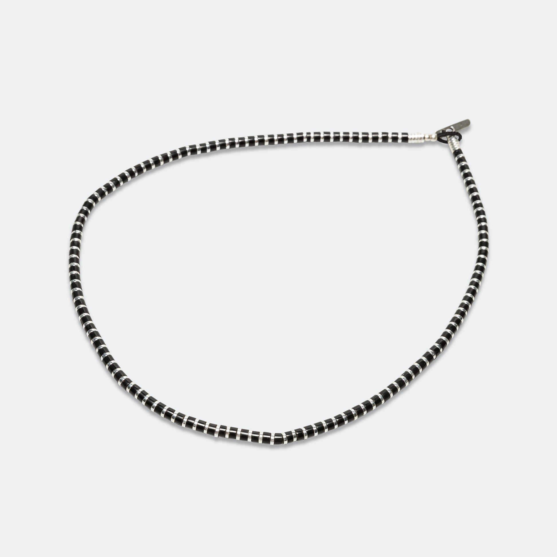Heishi Hematite Necklace - Jet Stone