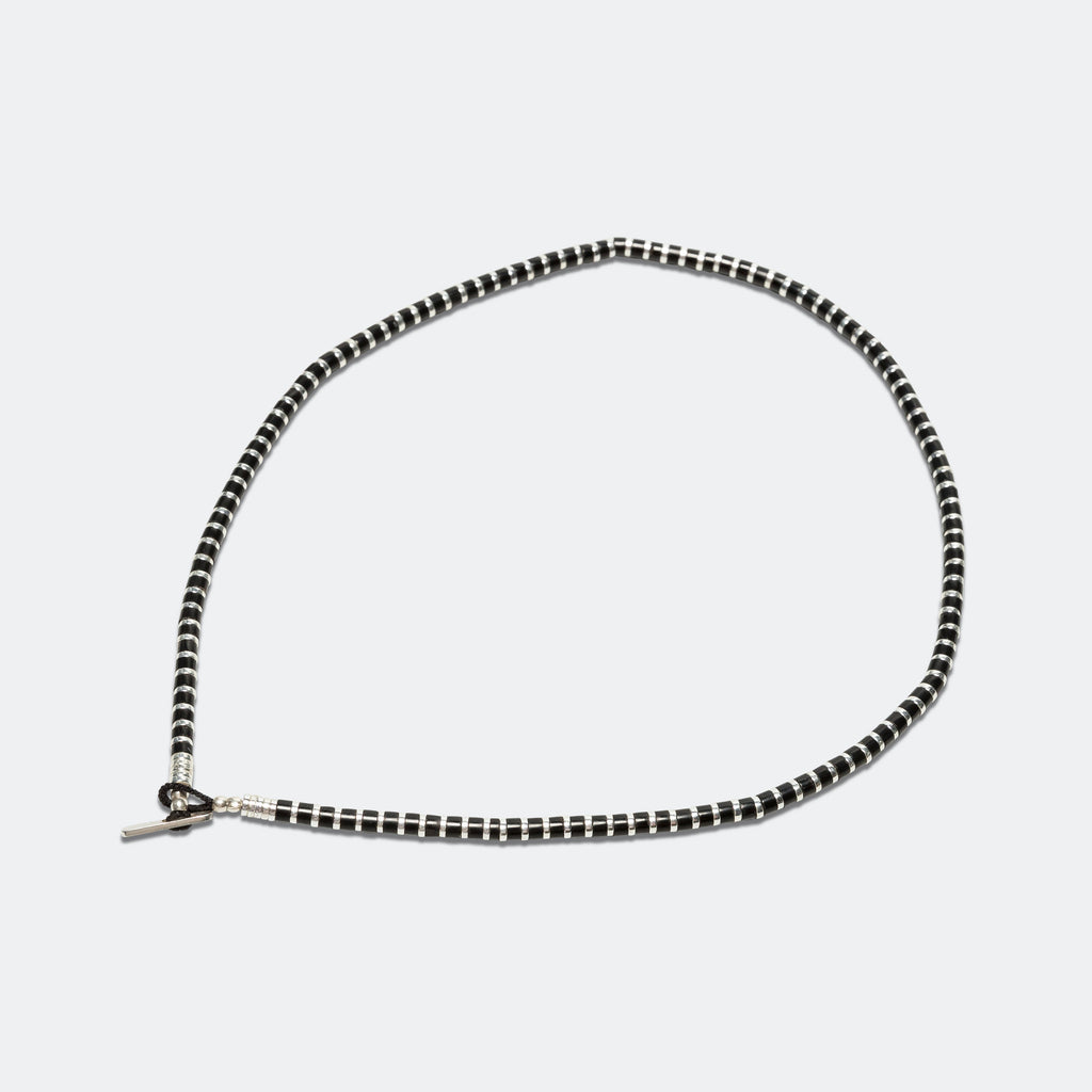 Heishi Hematite Necklace - Jet Stone