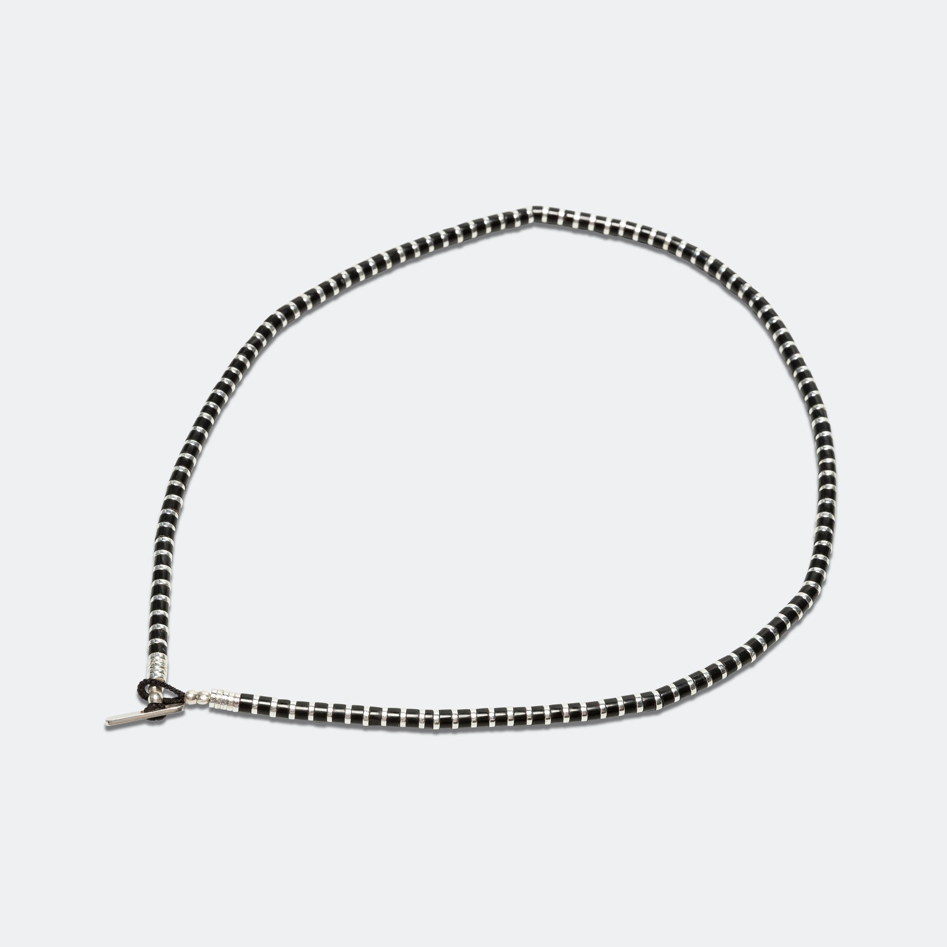 Heishi Hematite Necklace - Jet Stone