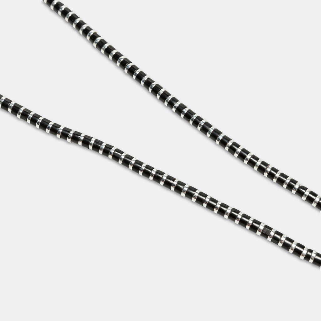 Heishi Hematite Necklace - Jet Stone