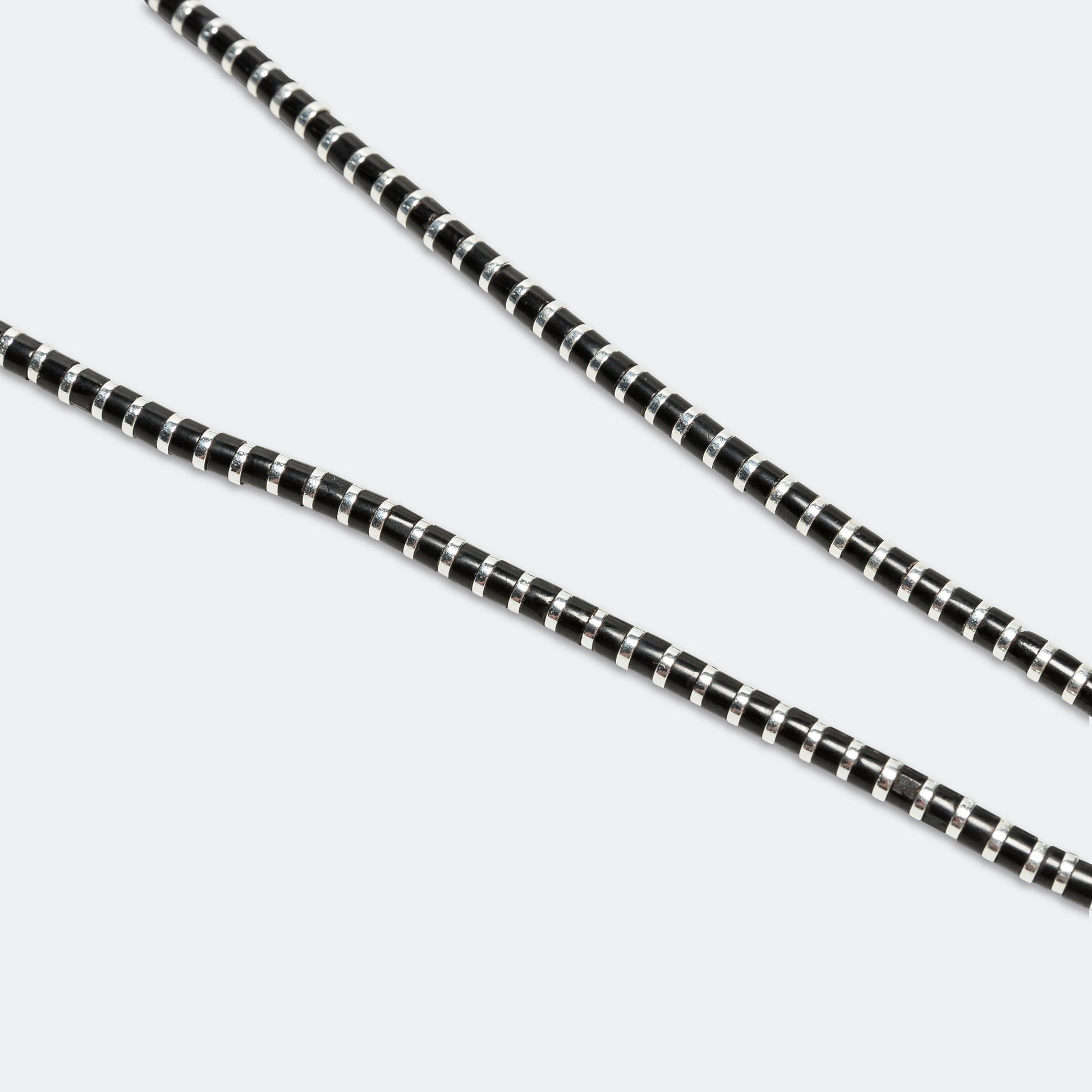 Heishi Hematite Necklace - Jet Stone