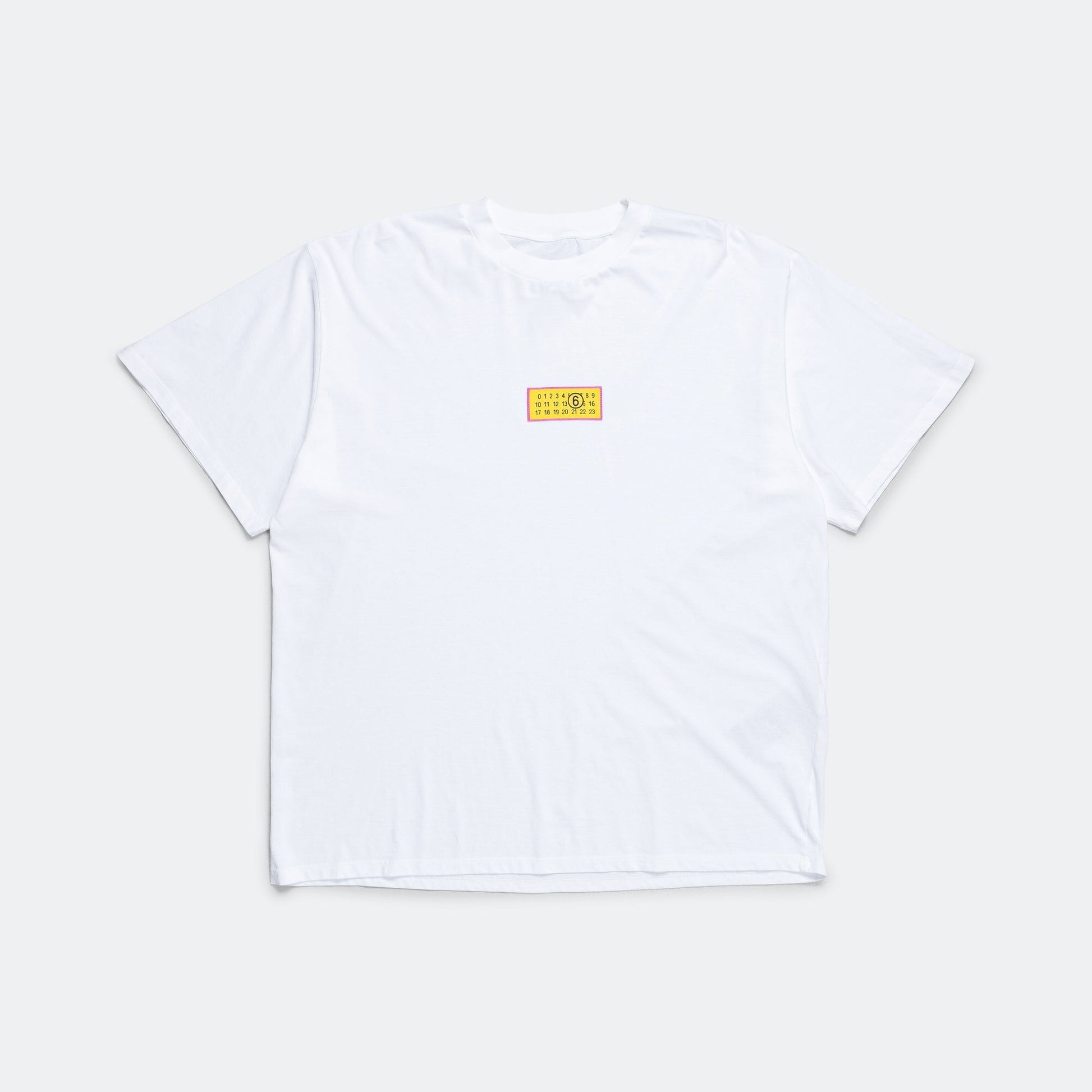 Basic T-Shirt Numbers Motif - Optic White