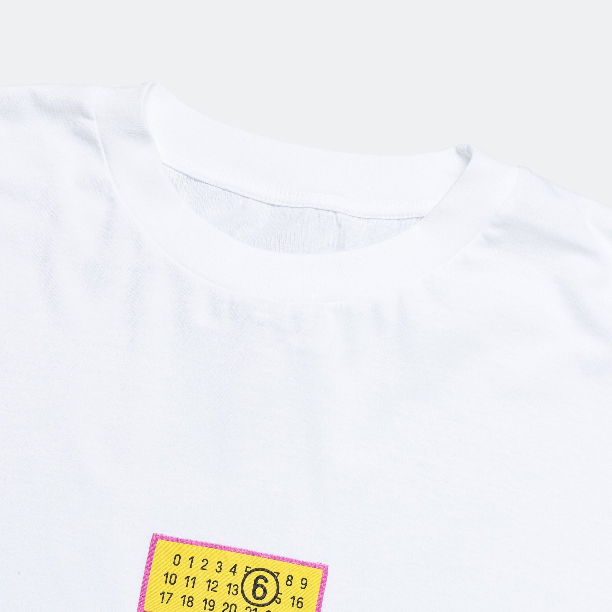 Basic T-Shirt Numbers Motif - Optic White