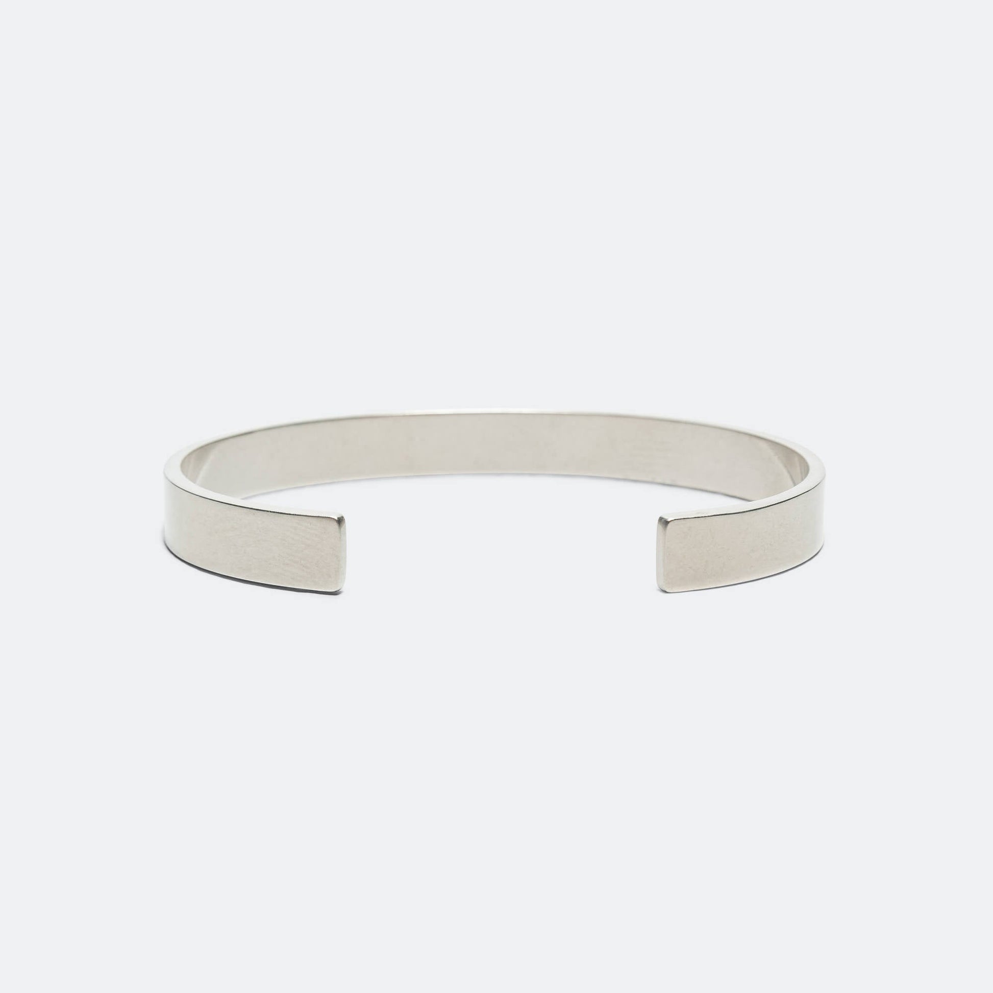 Minimal Cut Bracelet - Silver Toned Brass