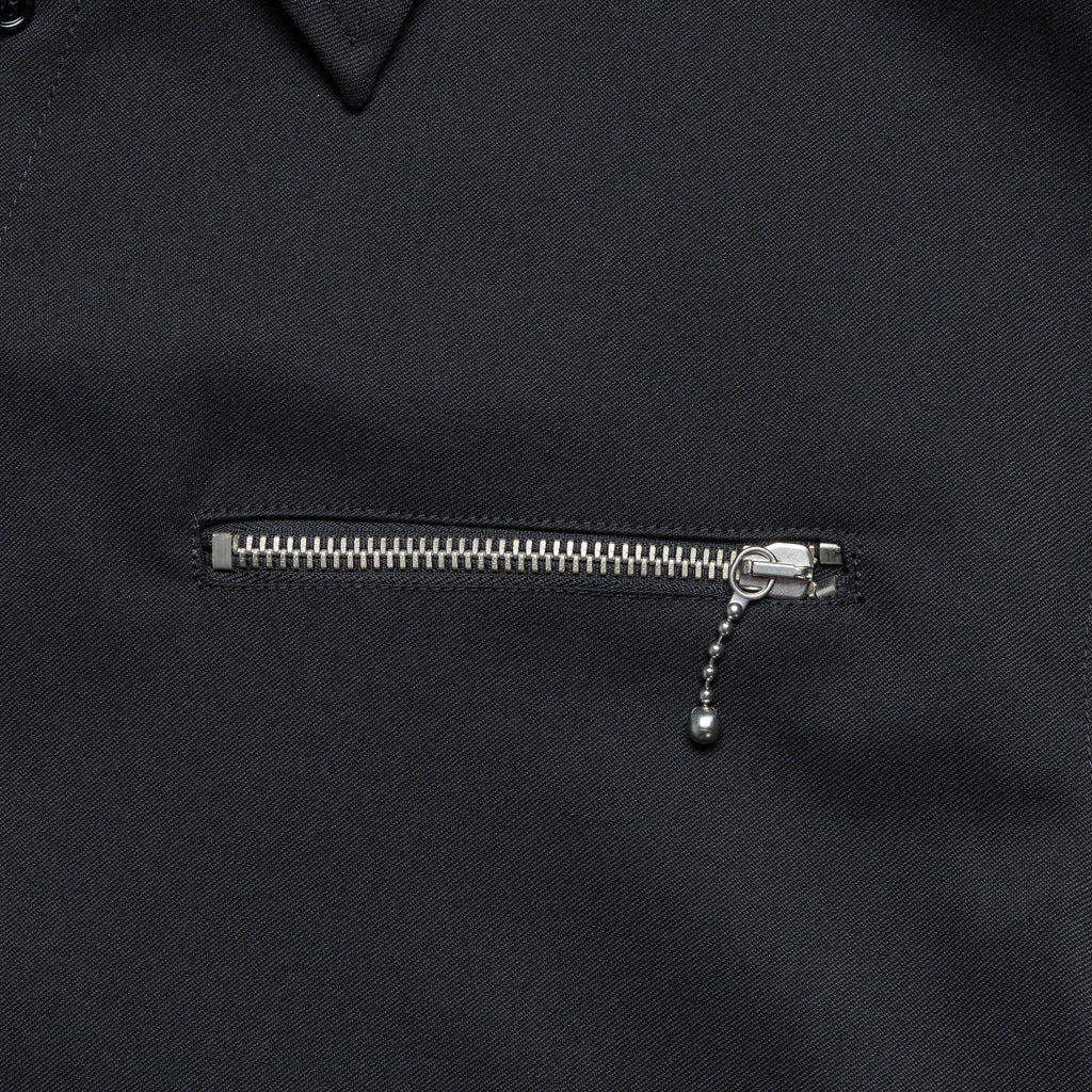 Zip Pocket Long Sleeve Shirt - Black