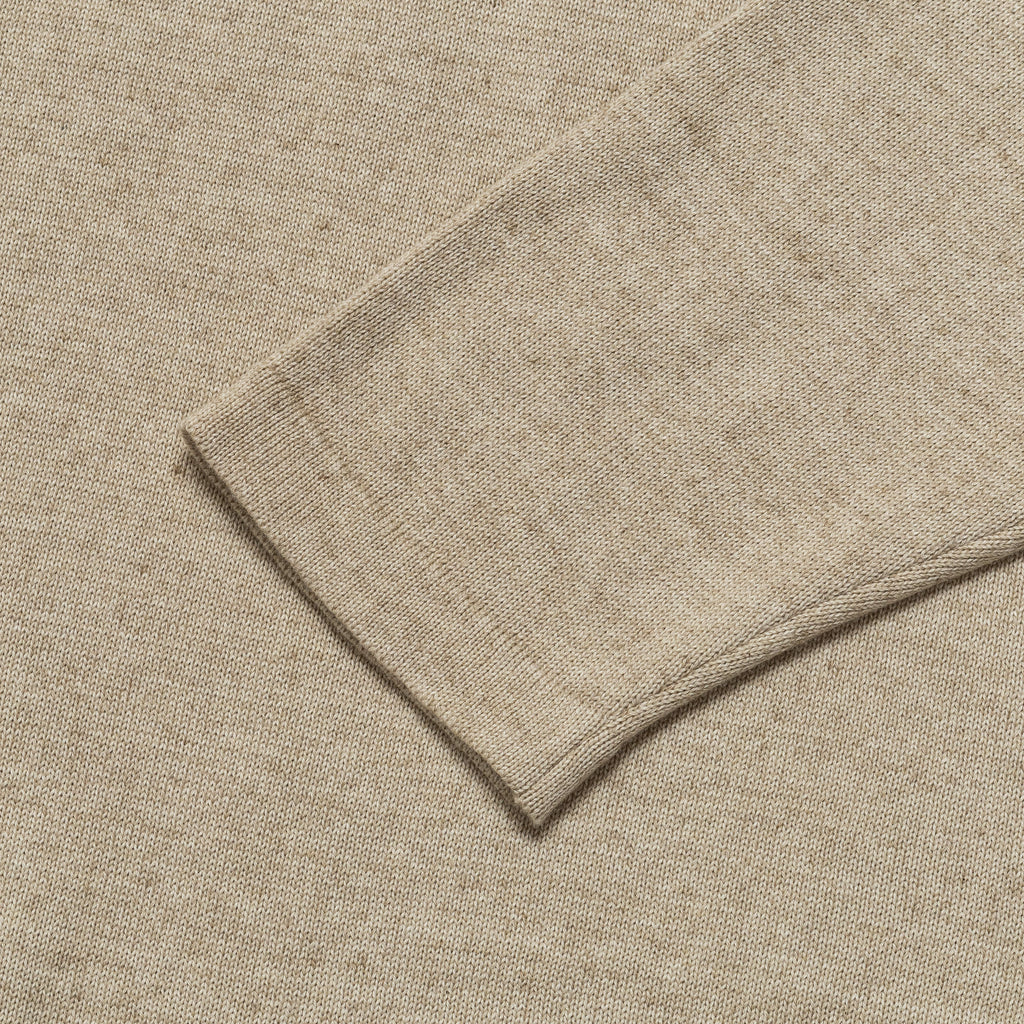 Cotton Cashmere Sweater - Beige