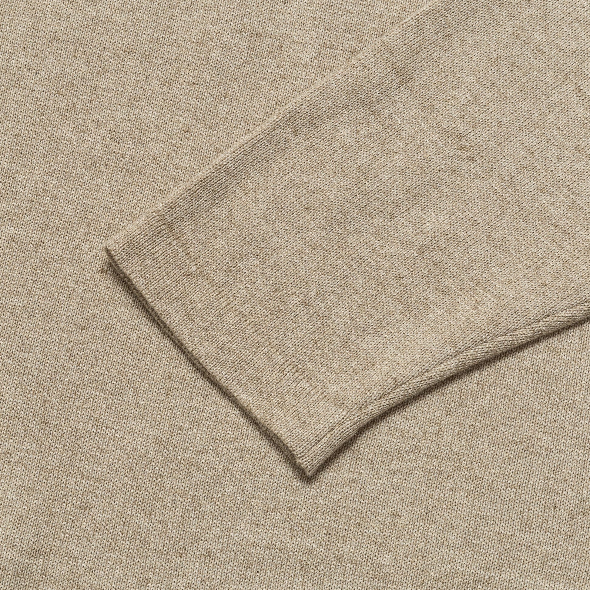 Cotton Cashmere Sweater - Beige
