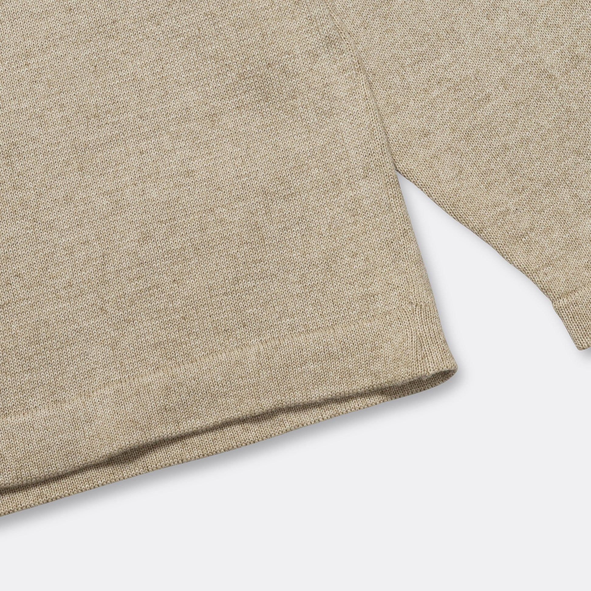 Cotton Cashmere Sweater - Beige