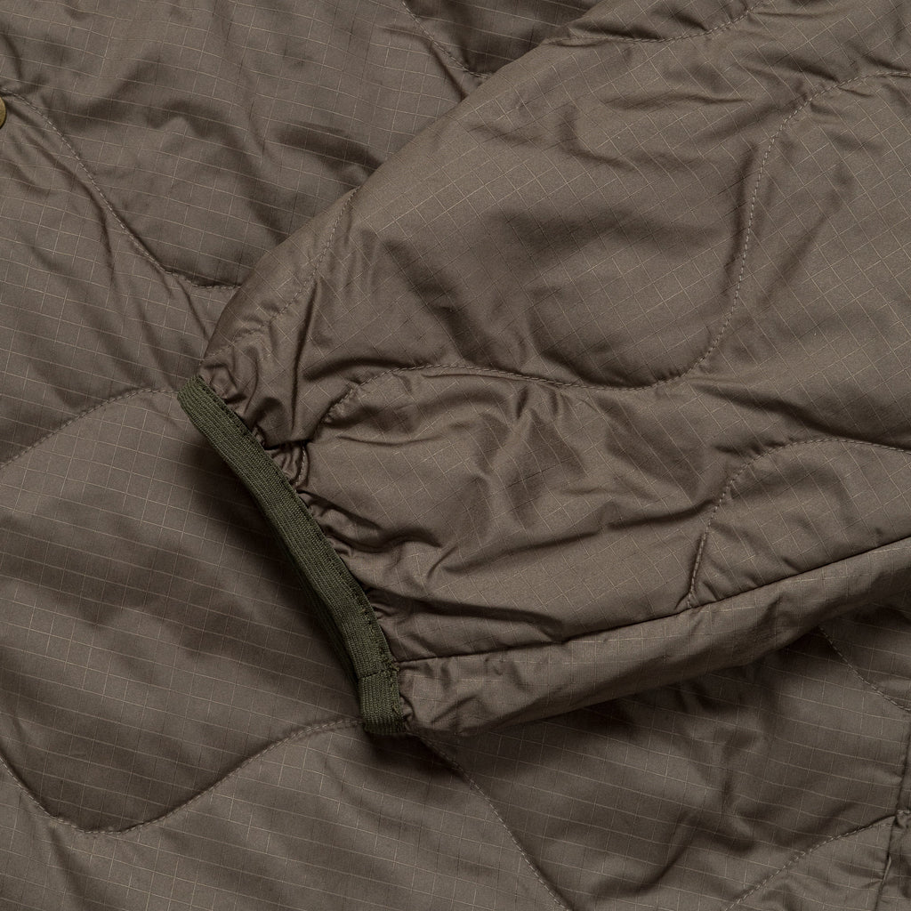 Reversible Down Cardigan - Khaki Beige
