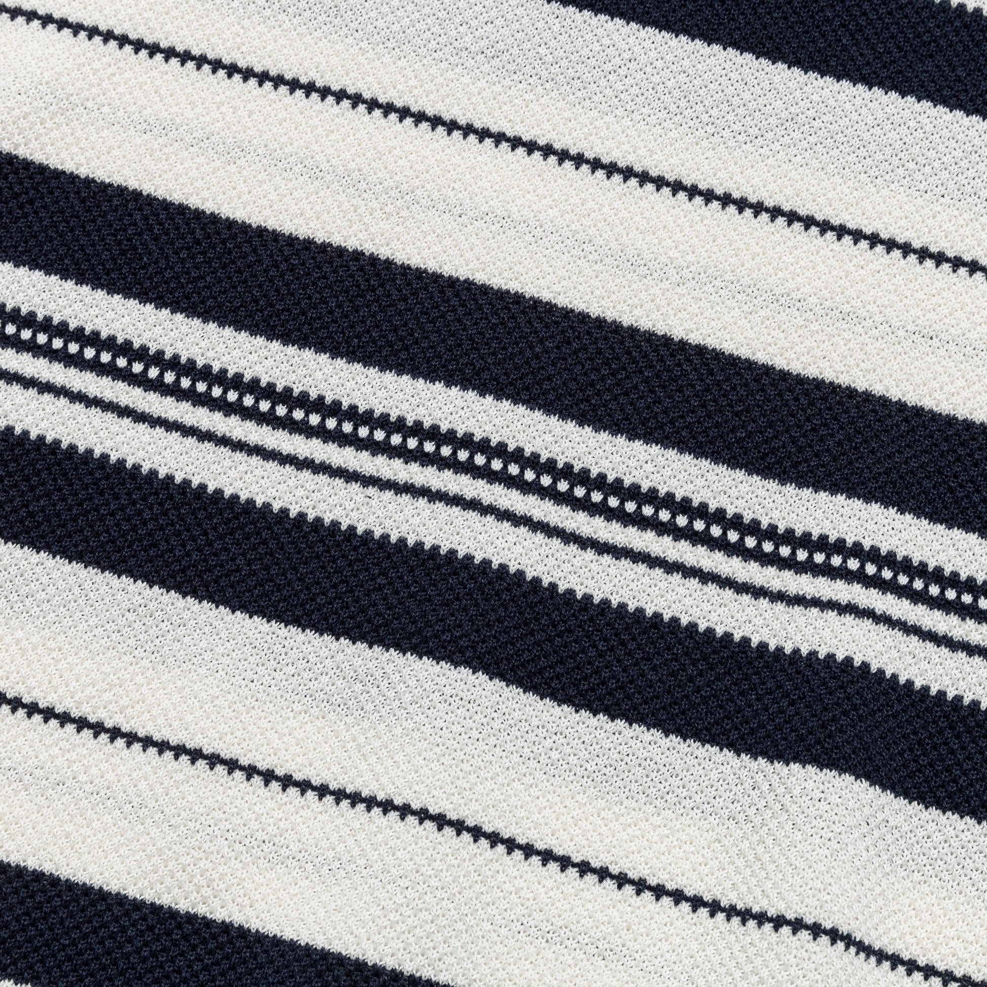 Stripe Polo Sweater - Ecru