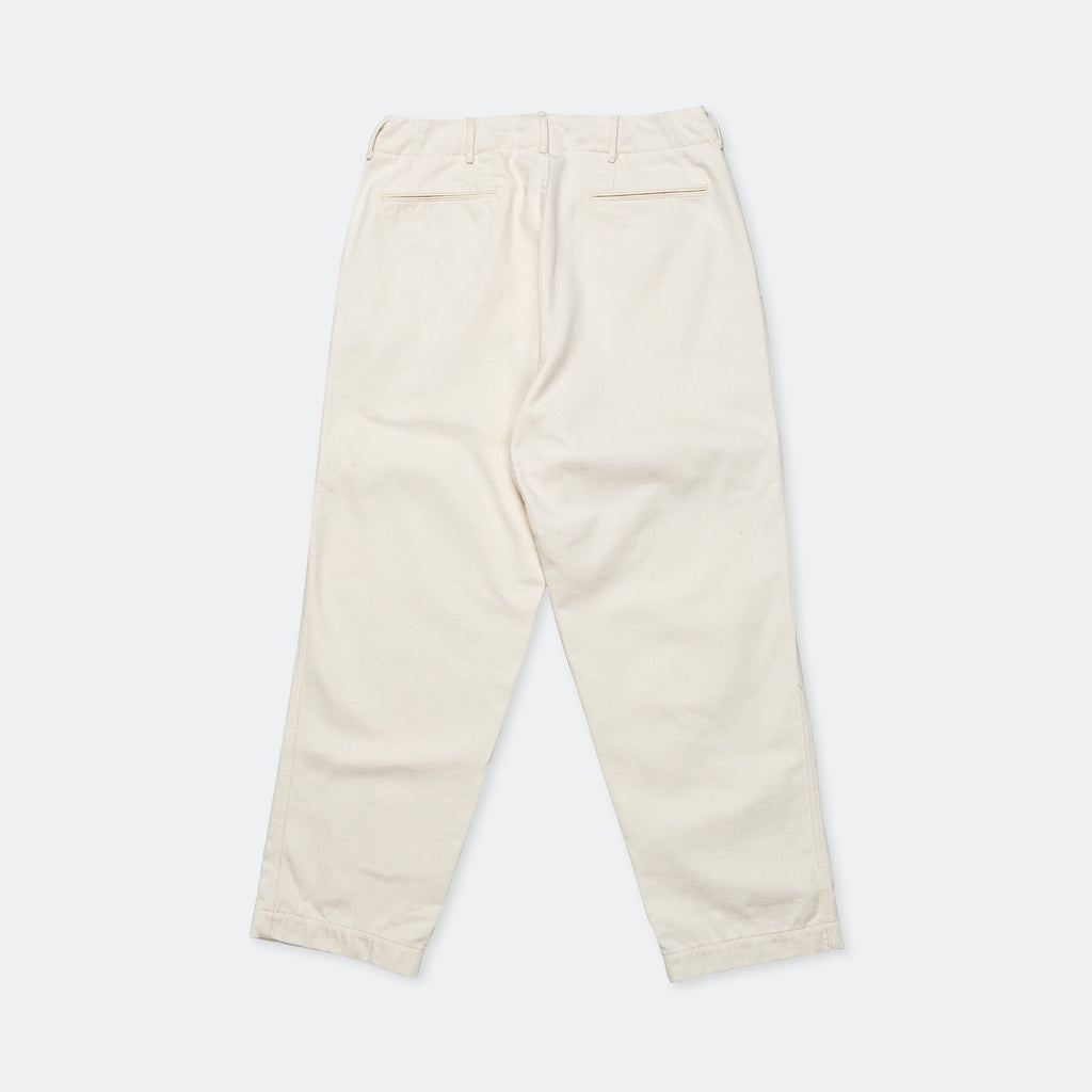 Wide Denim Pants - Natural