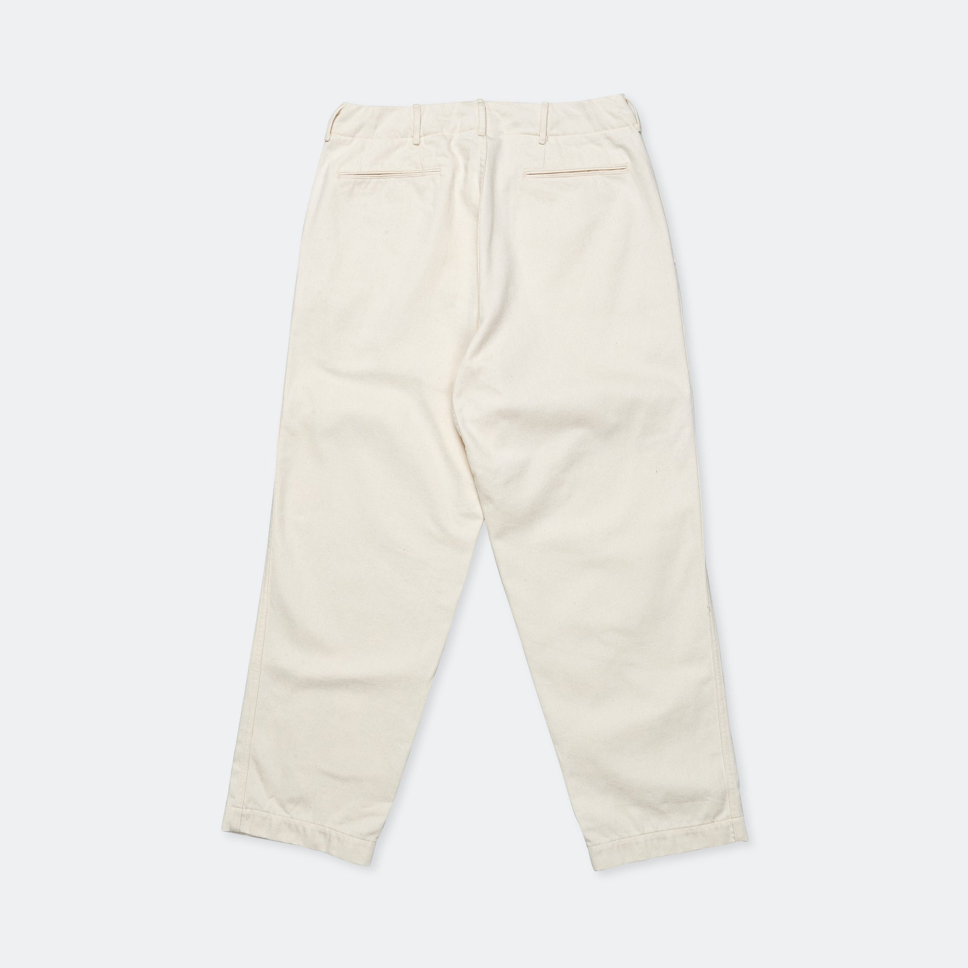 Wide Denim Pants - Natural