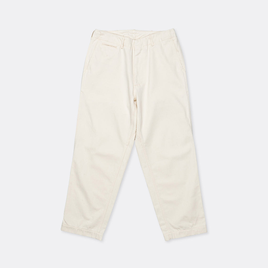 Wide Denim Pants - Natural