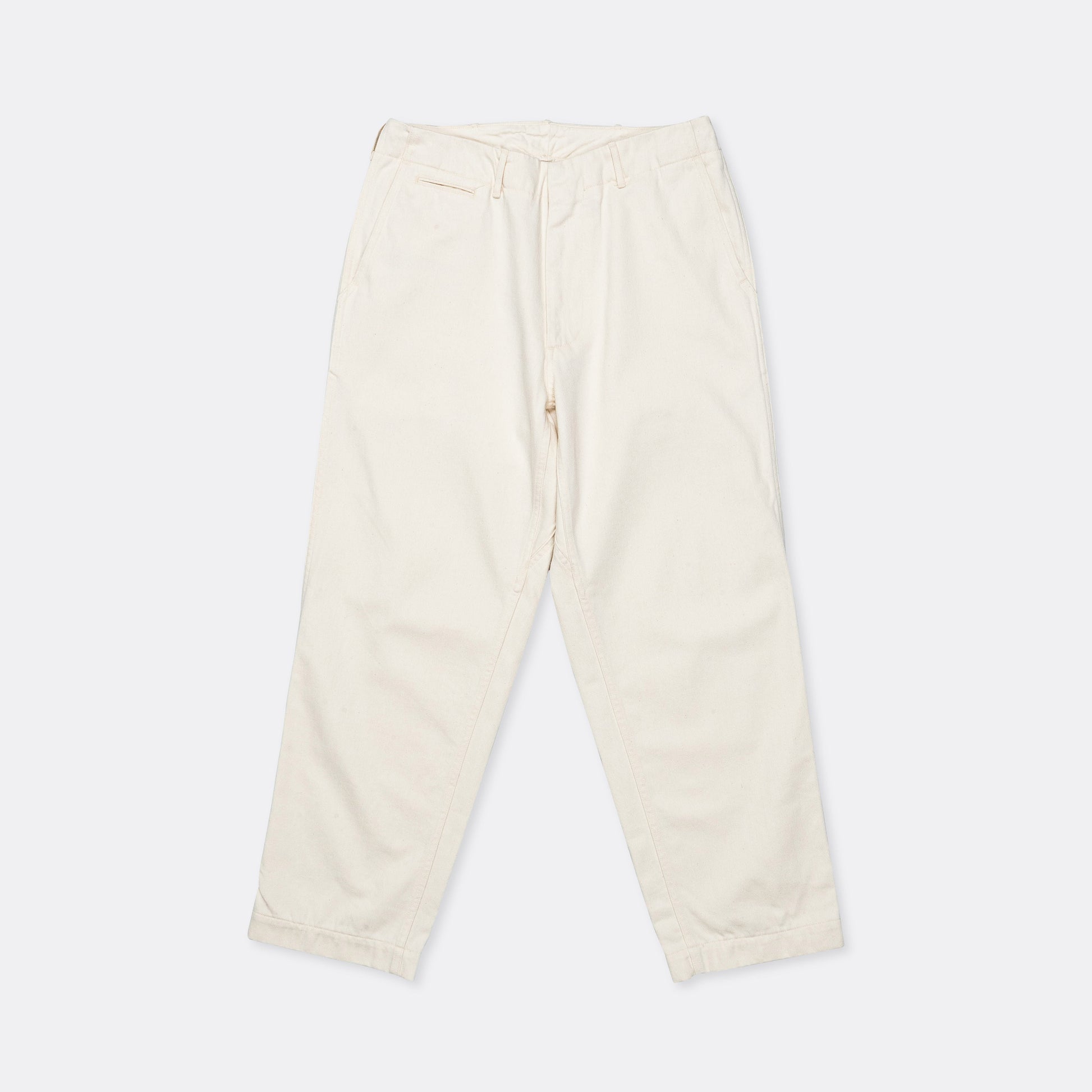 Wide Denim Pants - Natural