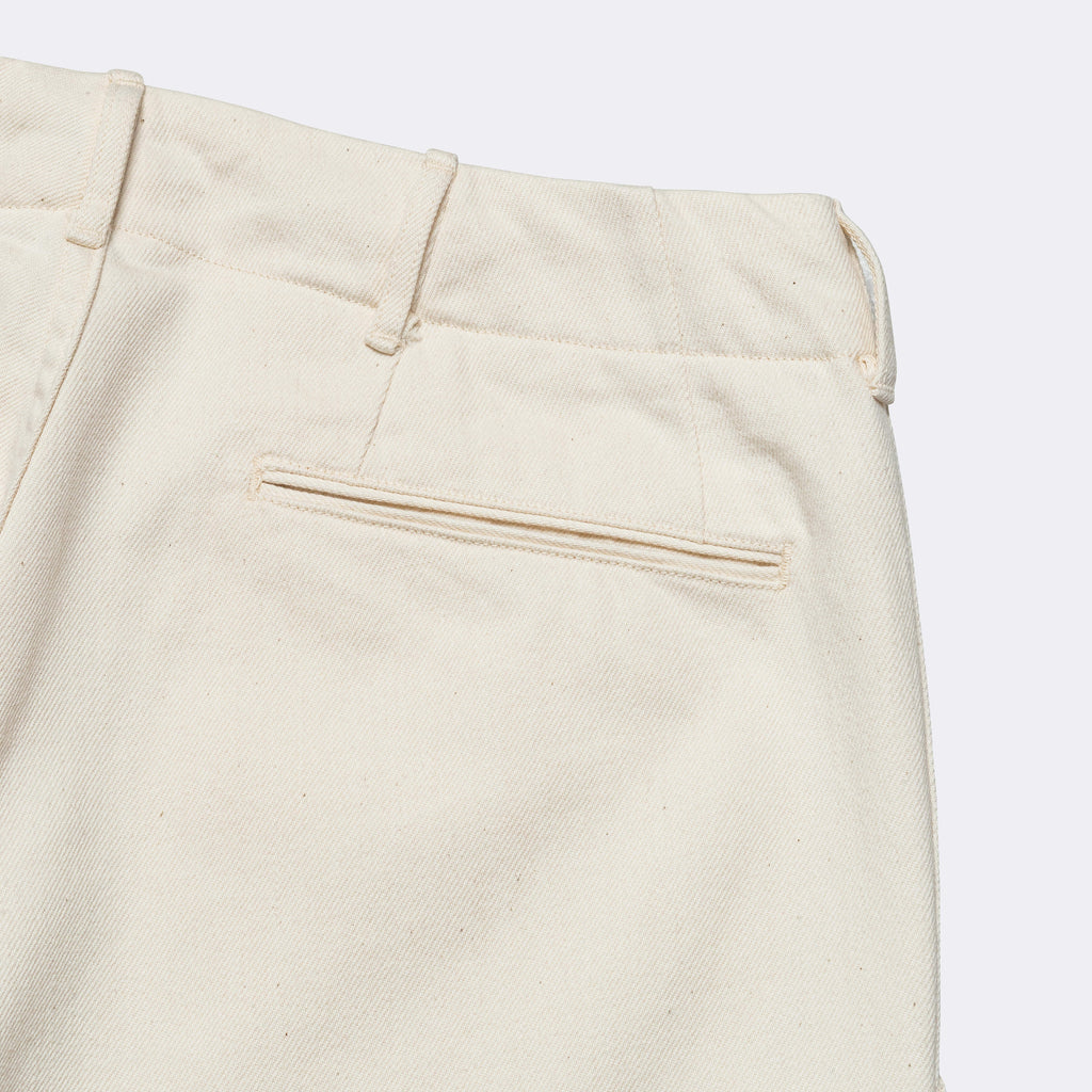 Wide Denim Pants - Natural