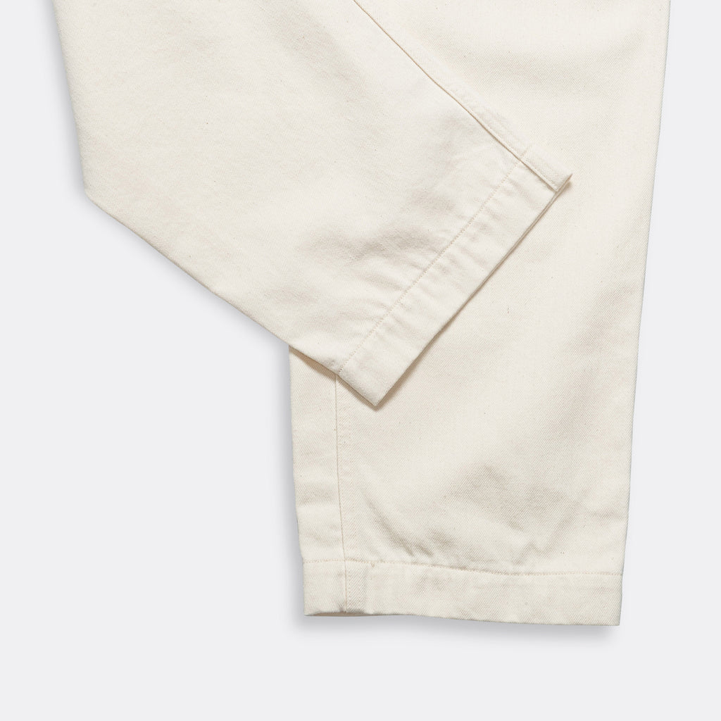 Wide Denim Pants - Natural