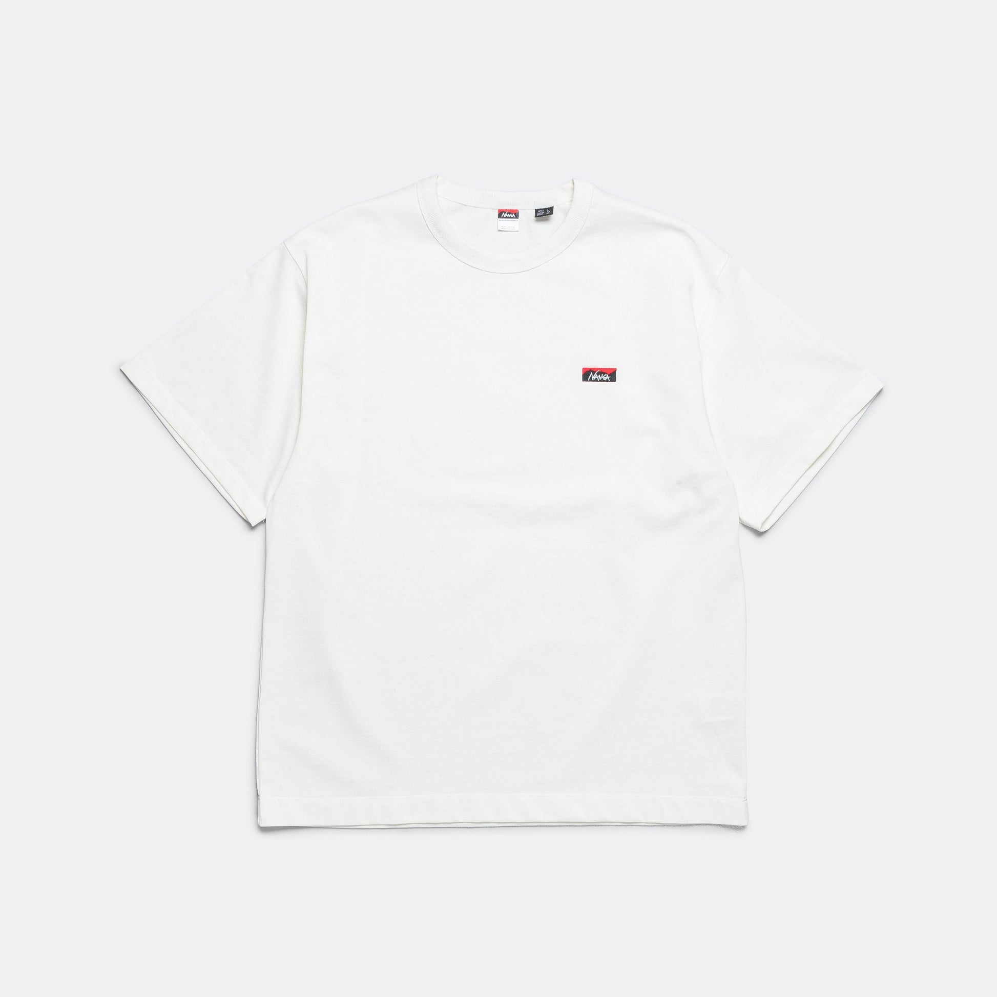 Eco Hybrid Box Logo Embroidery Tee - White