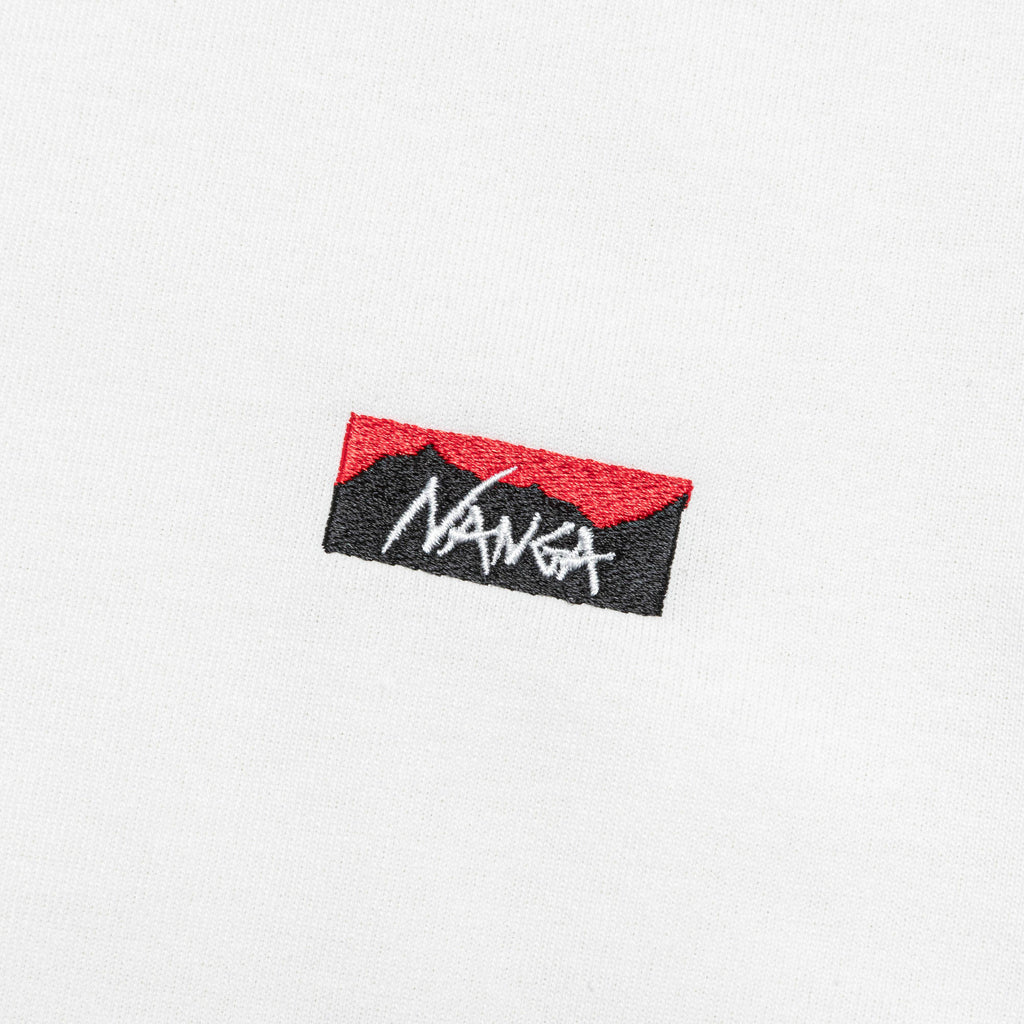 Eco Hybrid Box Logo Embroidery Tee - White