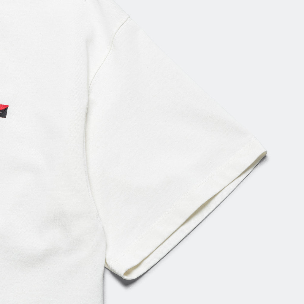 Eco Hybrid Box Logo Embroidery Tee - White