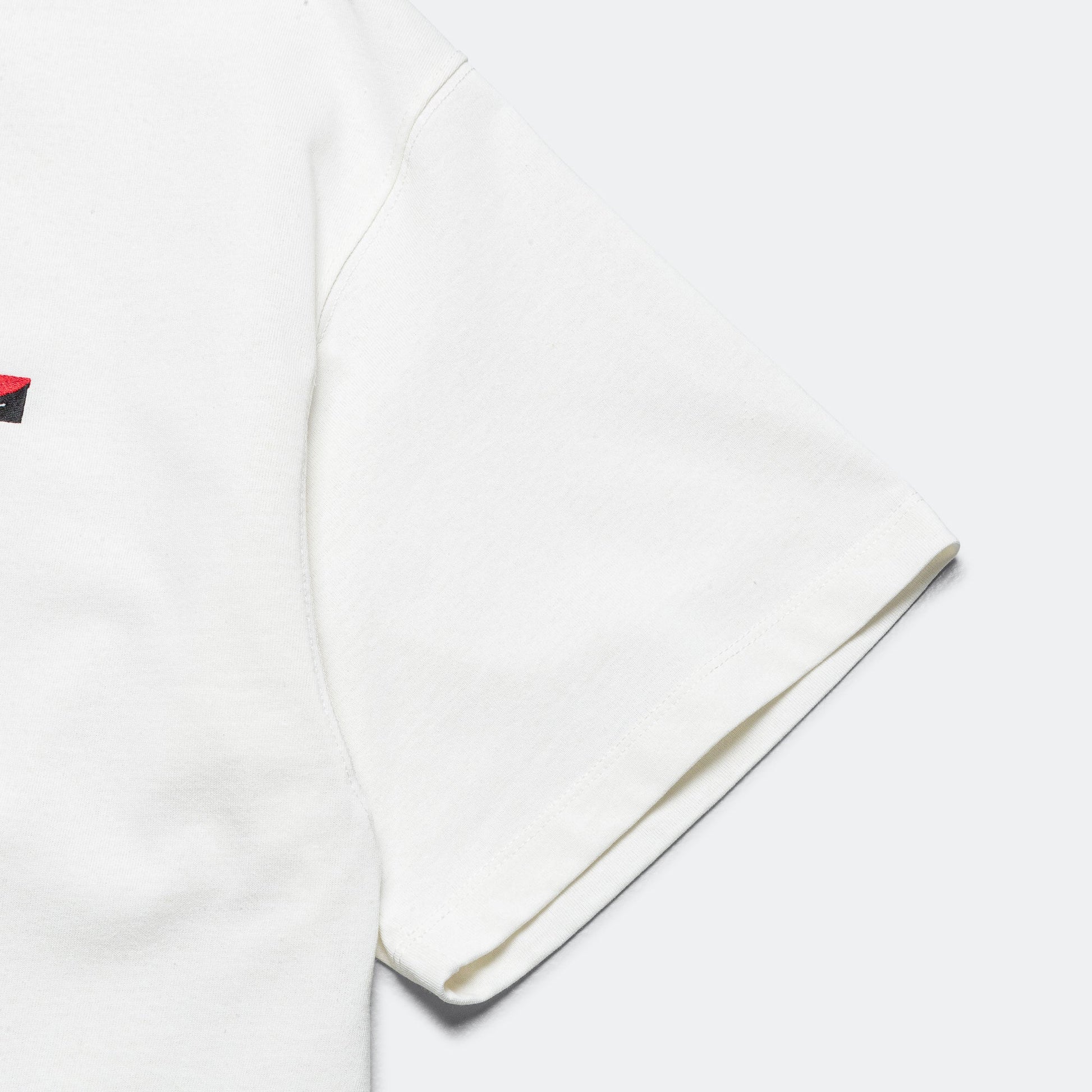Eco Hybrid Box Logo Embroidery Tee - White