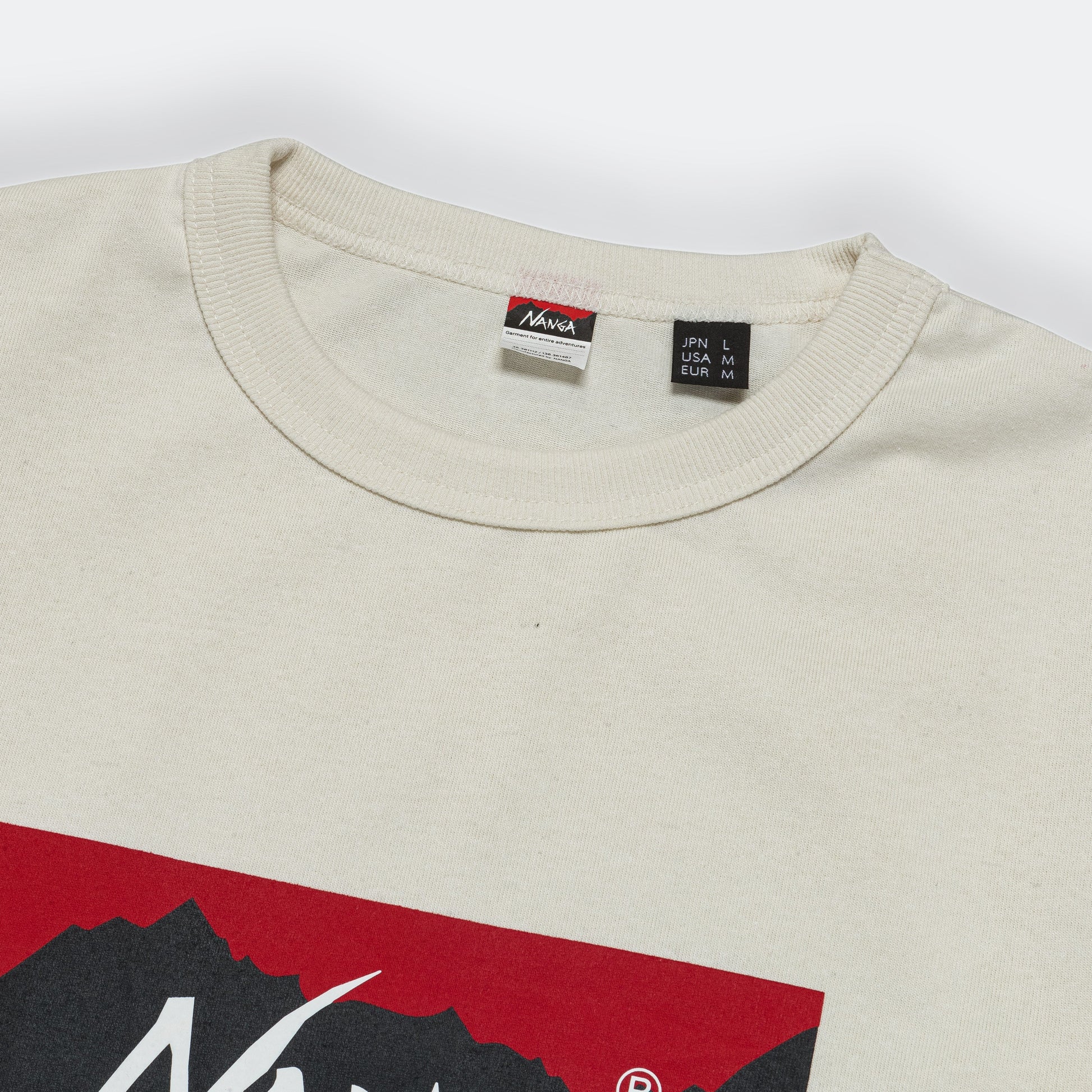 Eco Hybrid Box Logo LS Tee - White