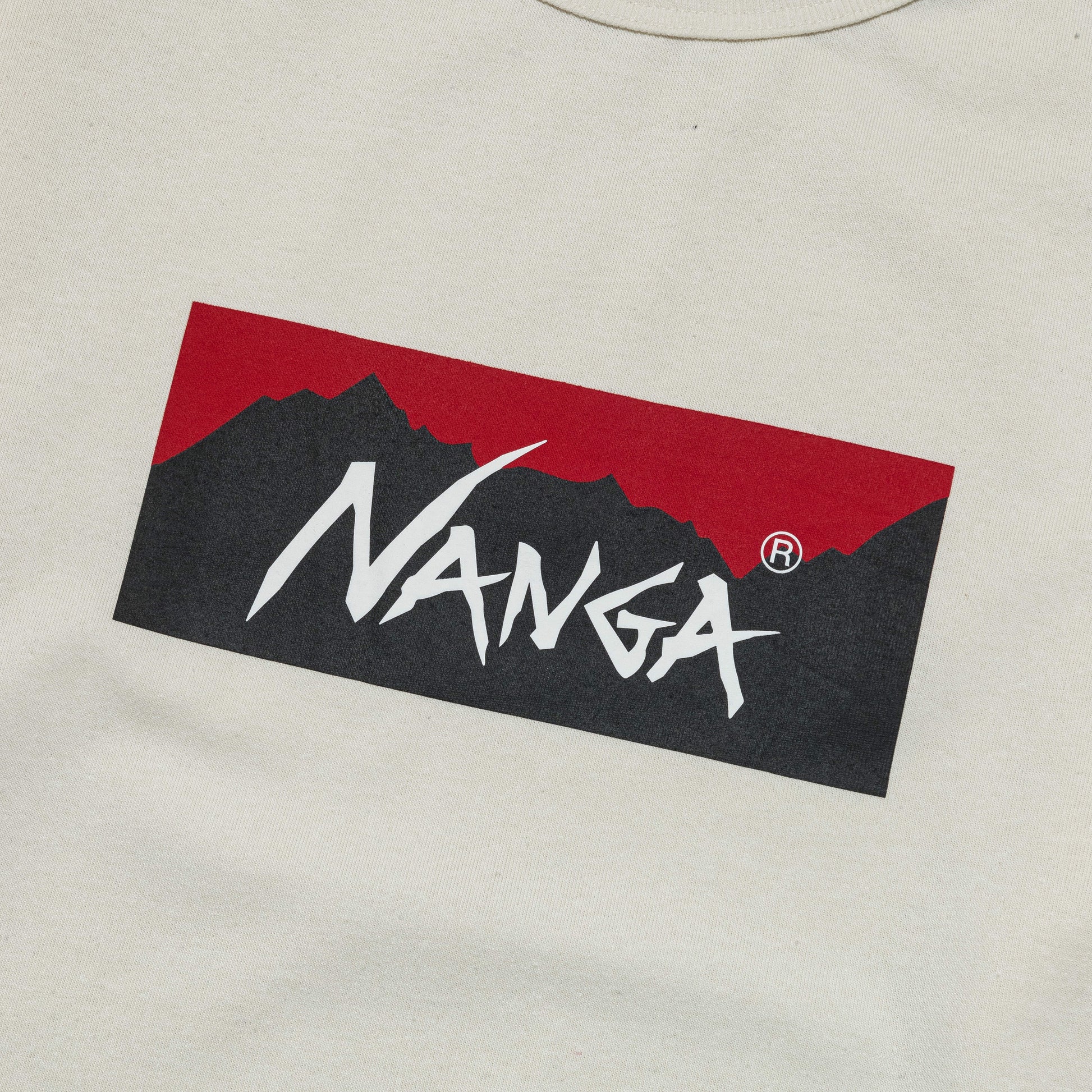 Eco Hybrid Box Logo LS Tee - White