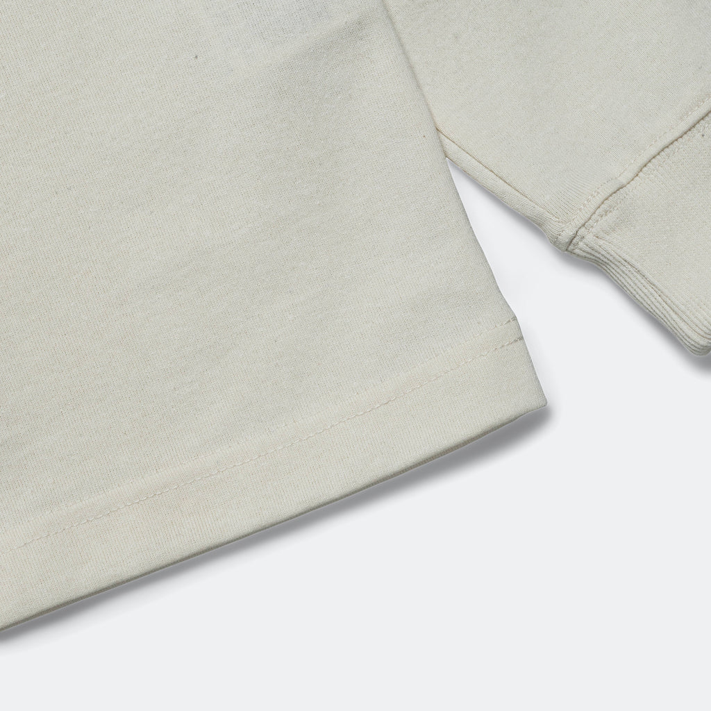 Eco Hybrid Box Logo LS Tee - White