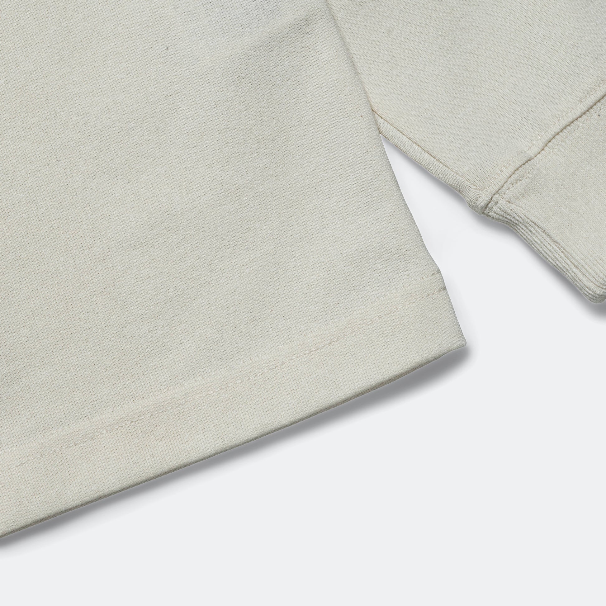 Eco Hybrid Box Logo LS Tee - White