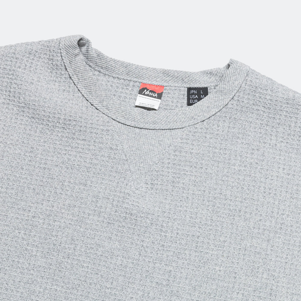 Eco Hybrid Waffle Loose Fit Tee - Light Grey