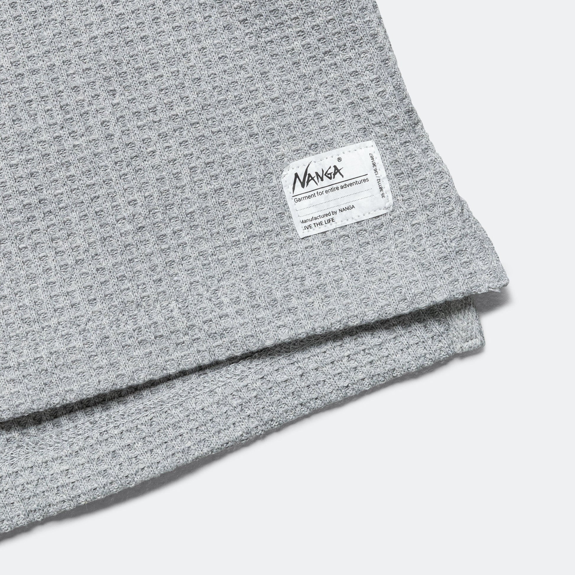 Eco Hybrid Waffle Loose Fit Tee - Light Grey