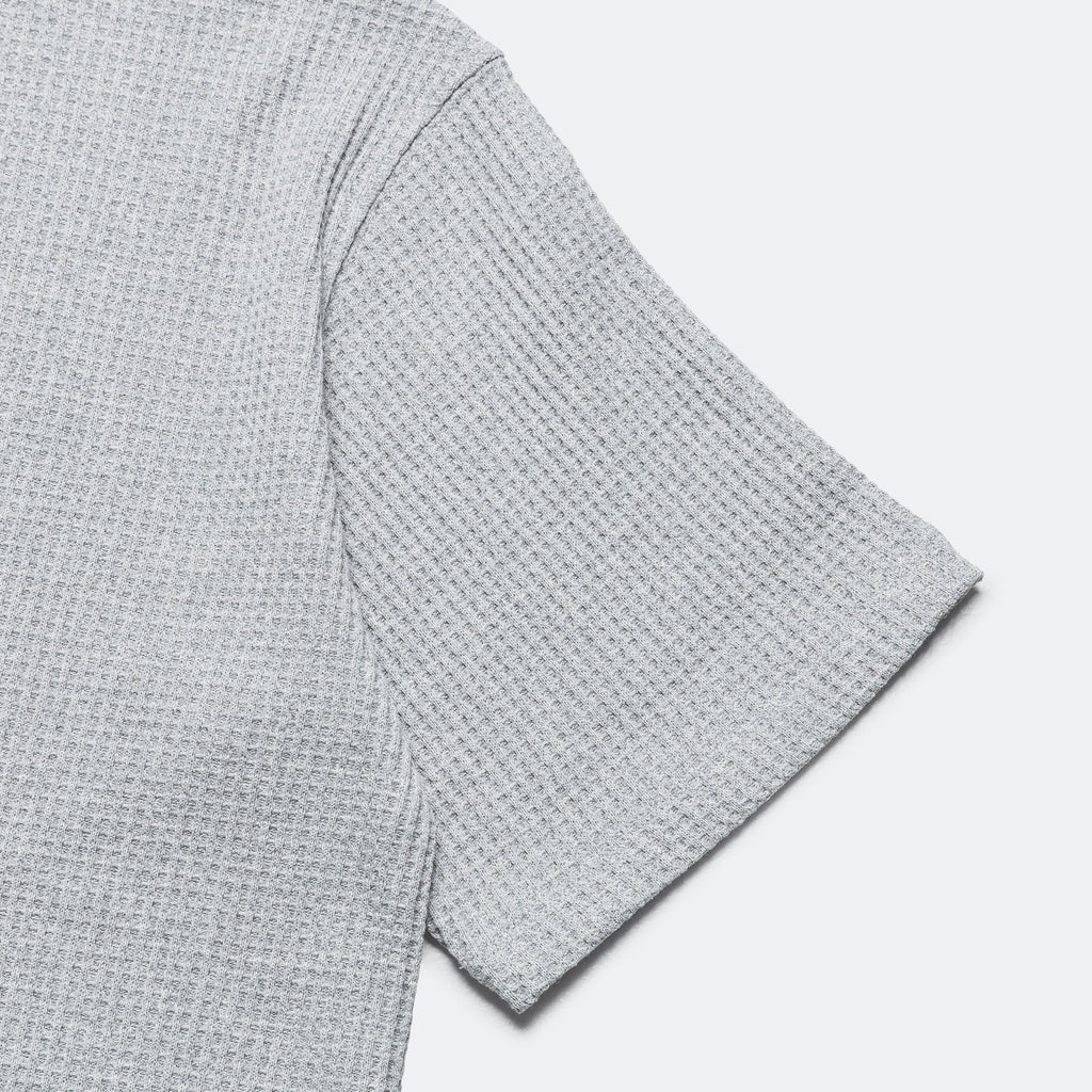 Eco Hybrid Waffle Loose Fit Tee - Light Grey