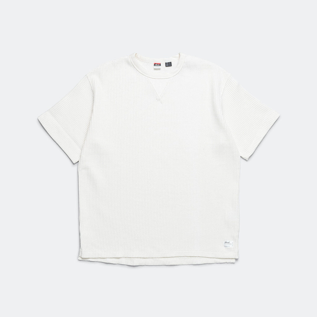 Eco Hybrid Waffle Loose Fit Tee - White