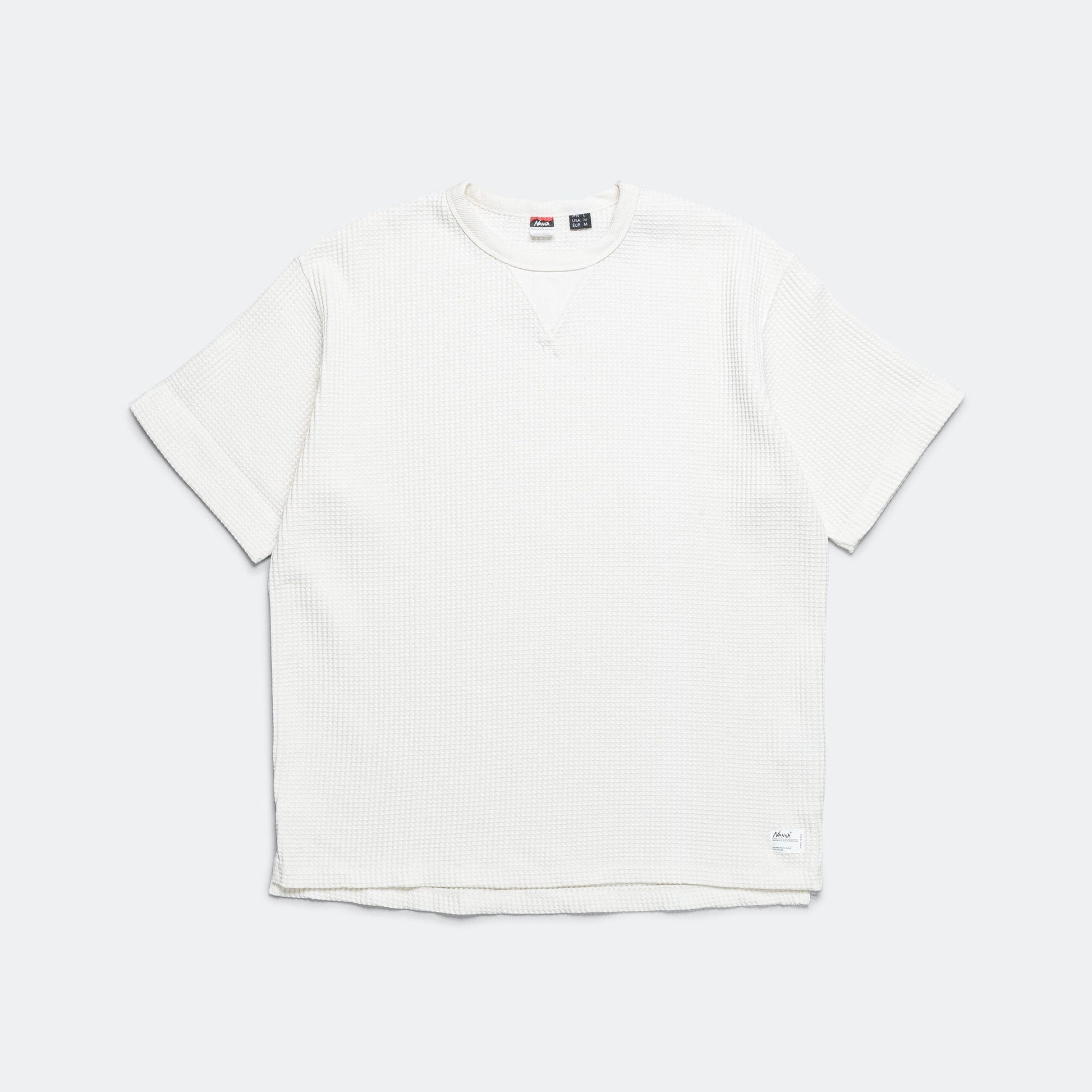 Eco Hybrid Waffle Loose Fit Tee - White