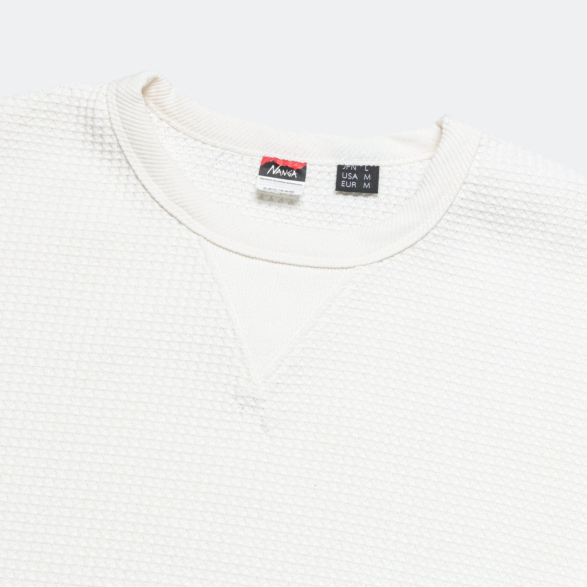 Eco Hybrid Waffle Loose Fit Tee - White