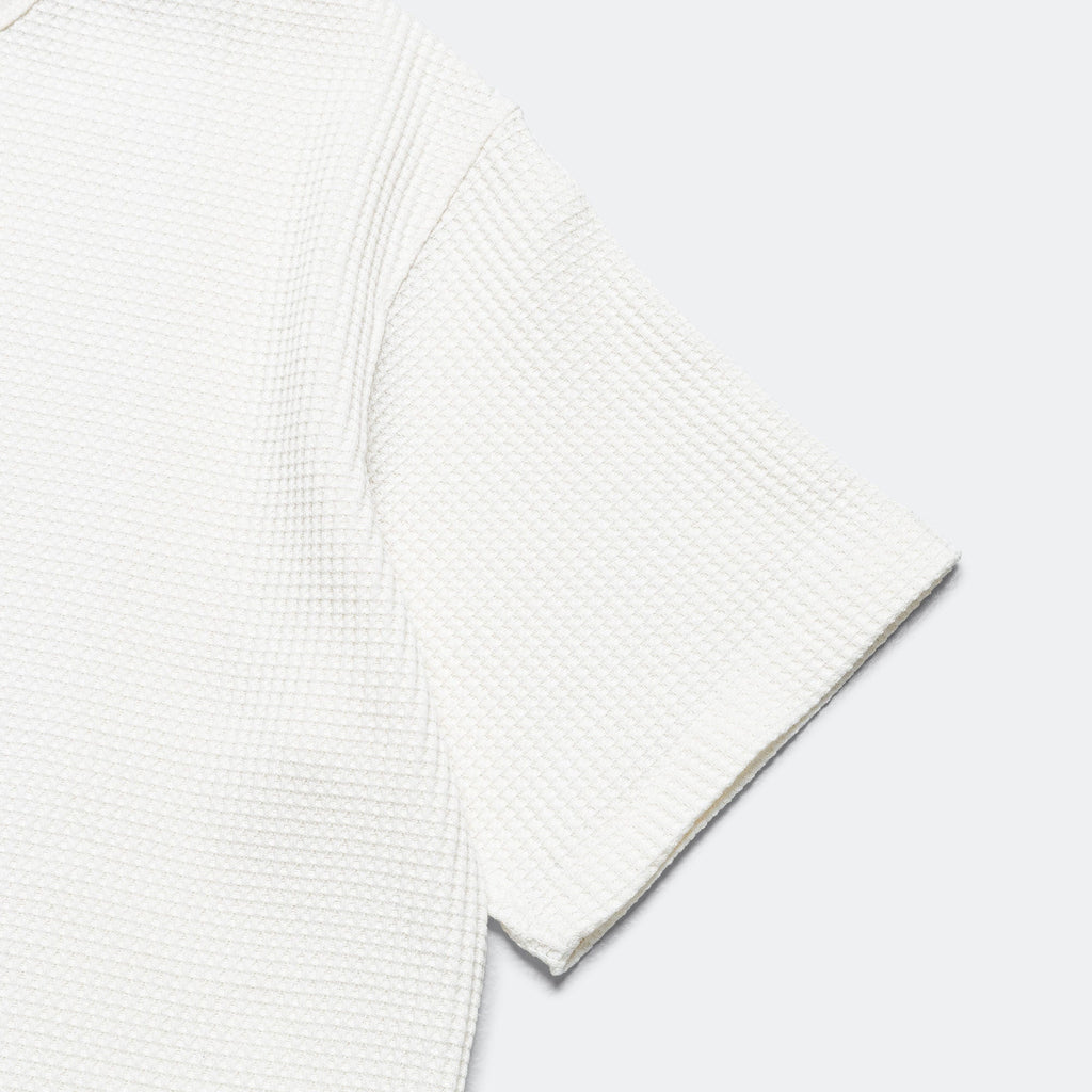 Eco Hybrid Waffle Loose Fit Tee - White