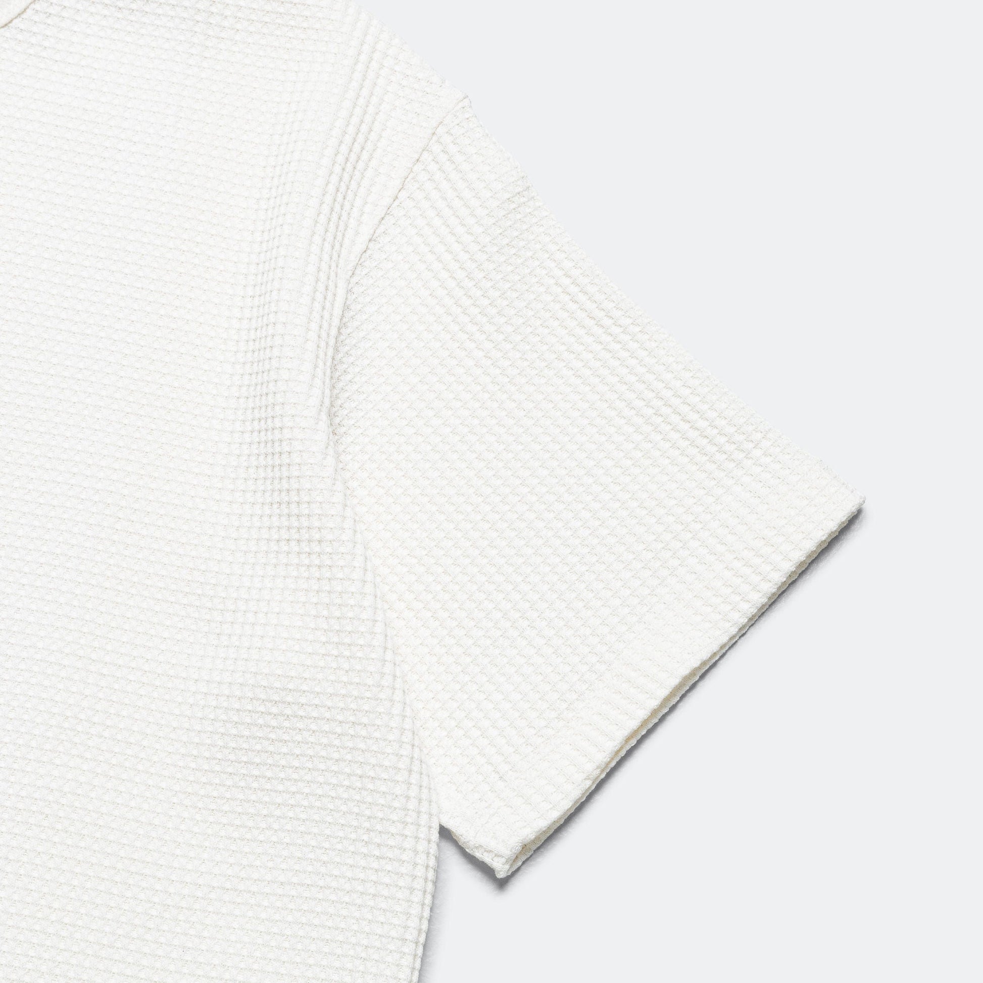 Eco Hybrid Waffle Loose Fit Tee - White