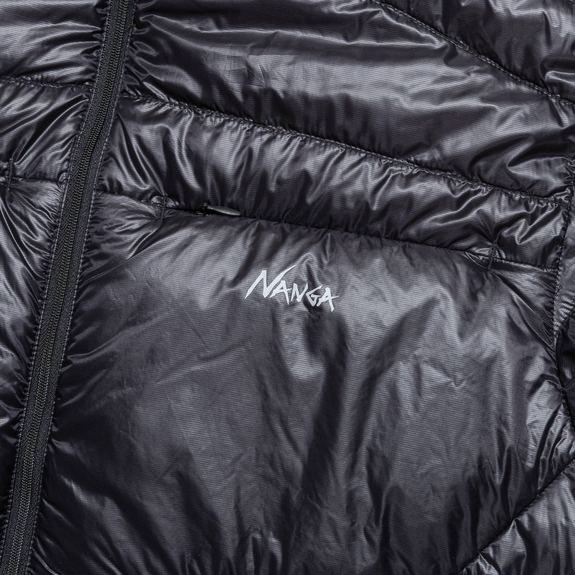 Minimarhythm Down Zip Blouson - Black/Light Grey