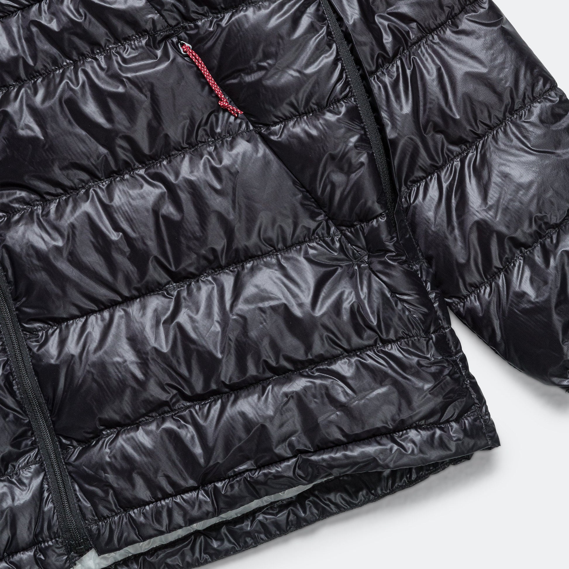 Minimarhythm Down Zip Blouson - Black/Light Grey