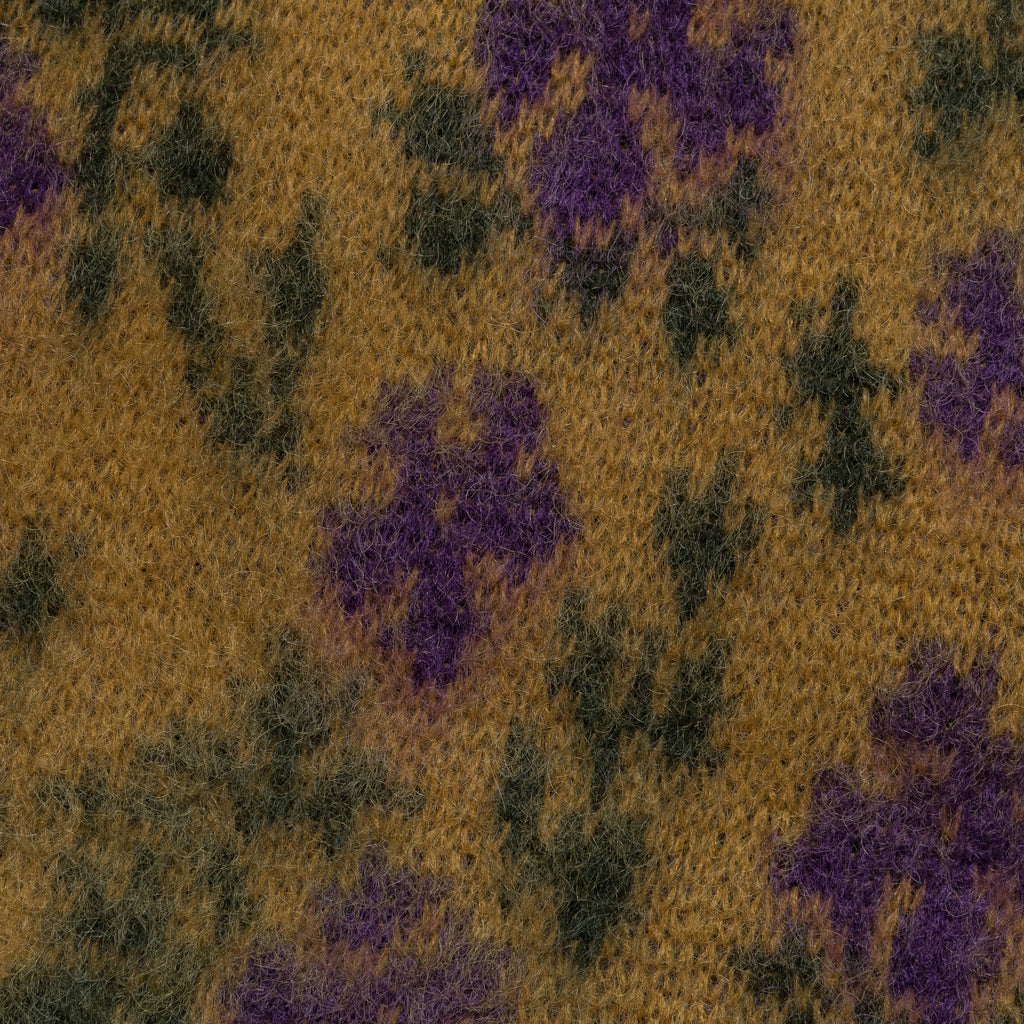 Mohair Cardigan - Yellow Flower