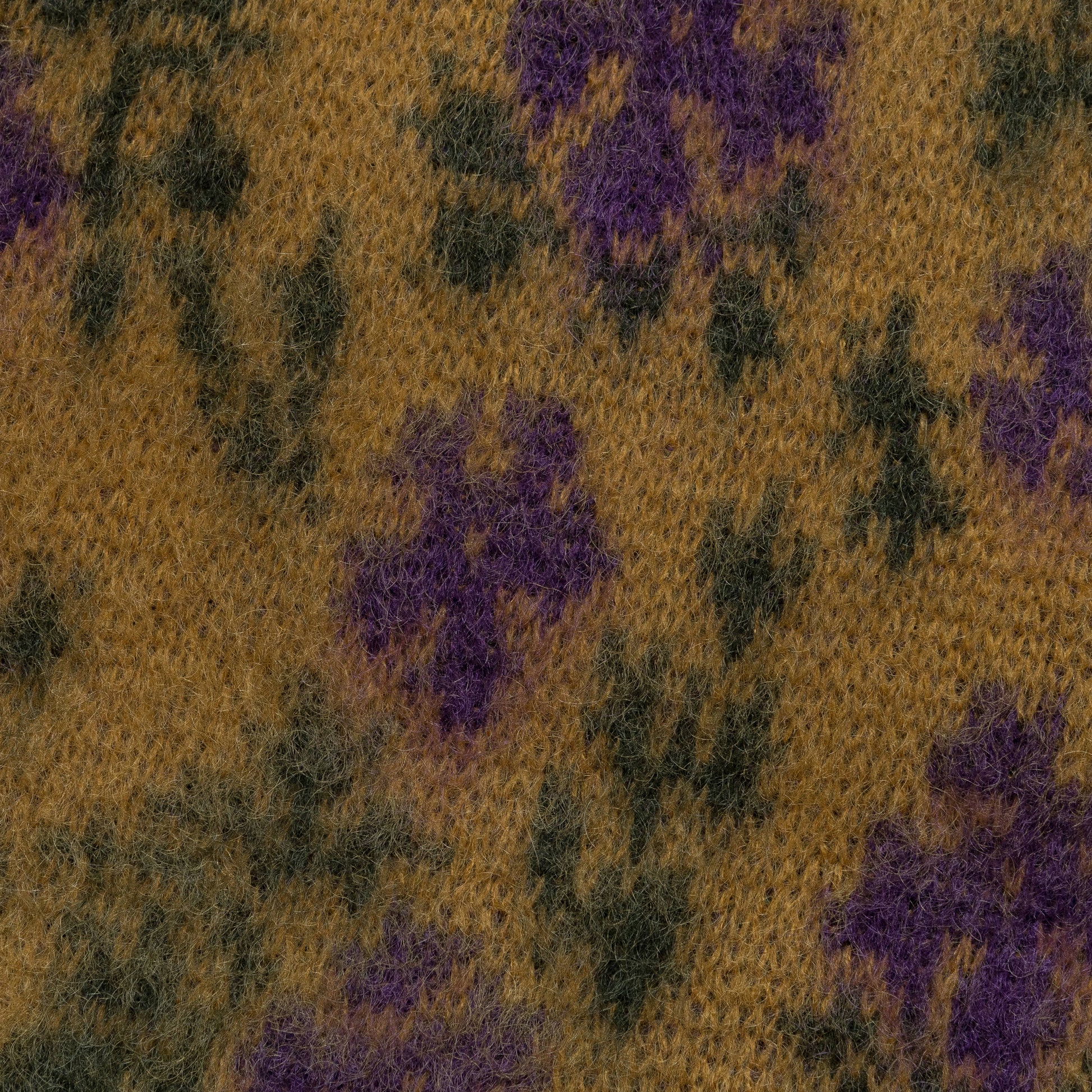 Mohair Cardigan - Yellow Flower