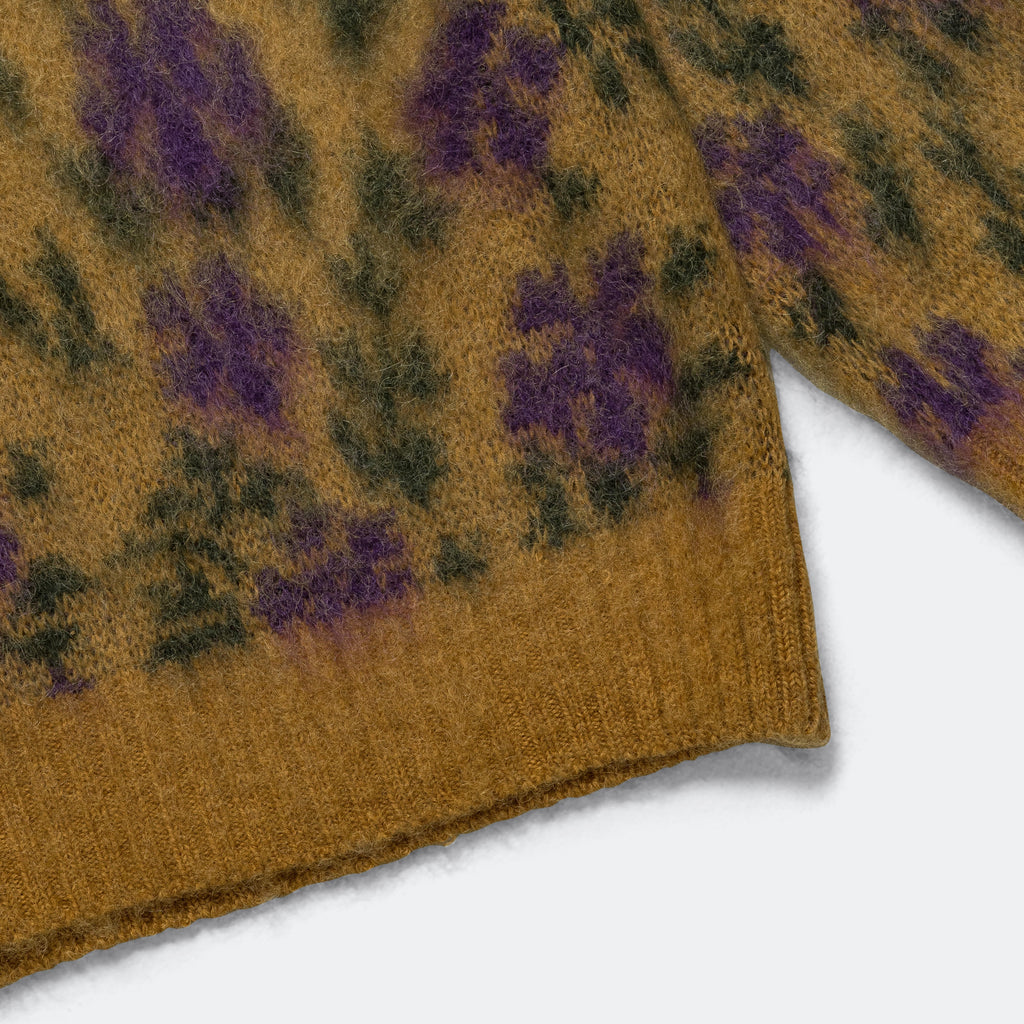 Mohair Cardigan - Yellow Flower