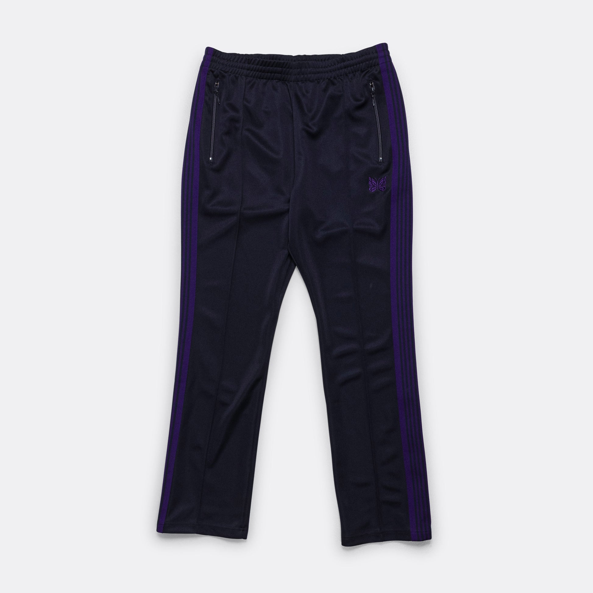 Narrow Track Pant - Navy Poly Smooth