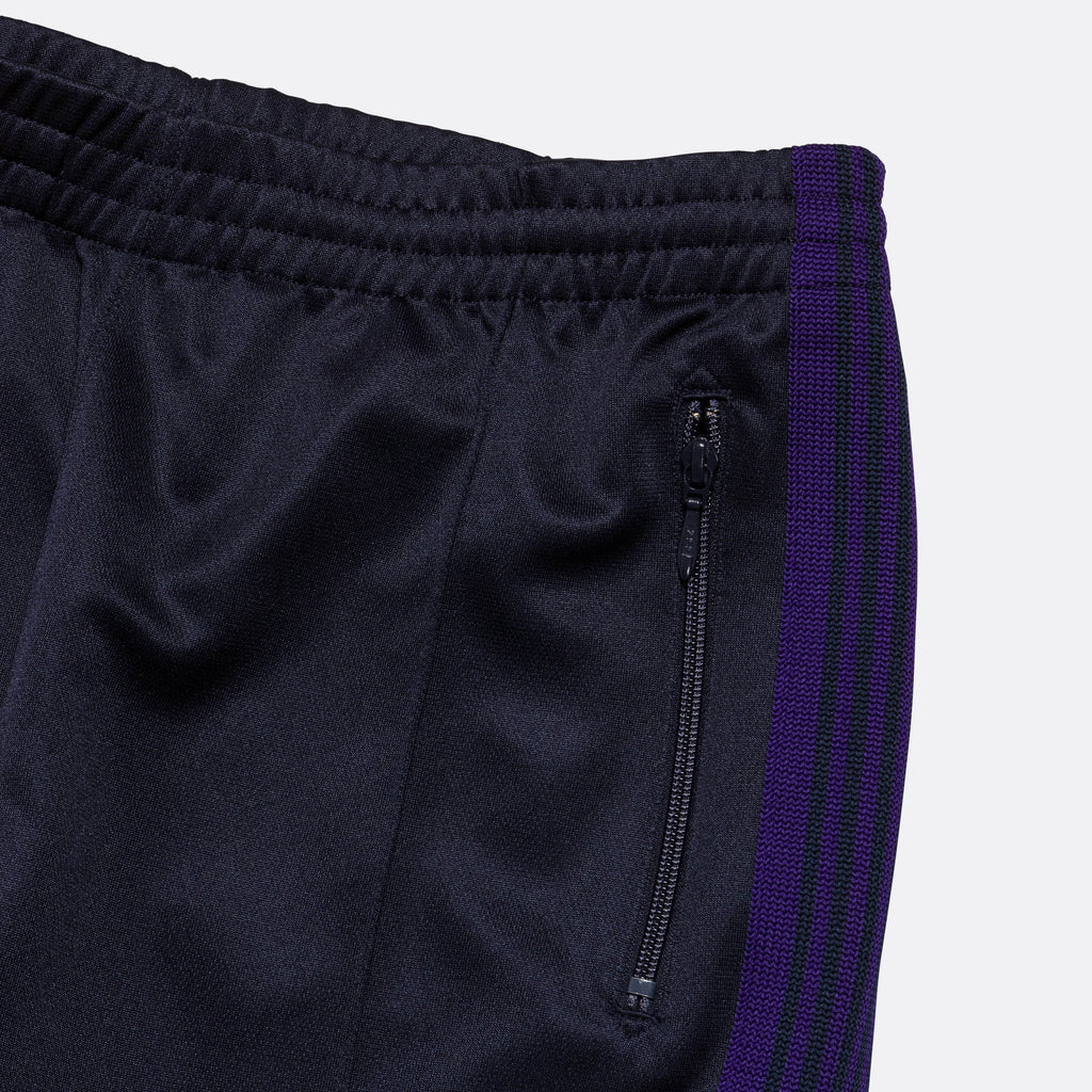 Narrow Track Pant - Navy Poly Smooth