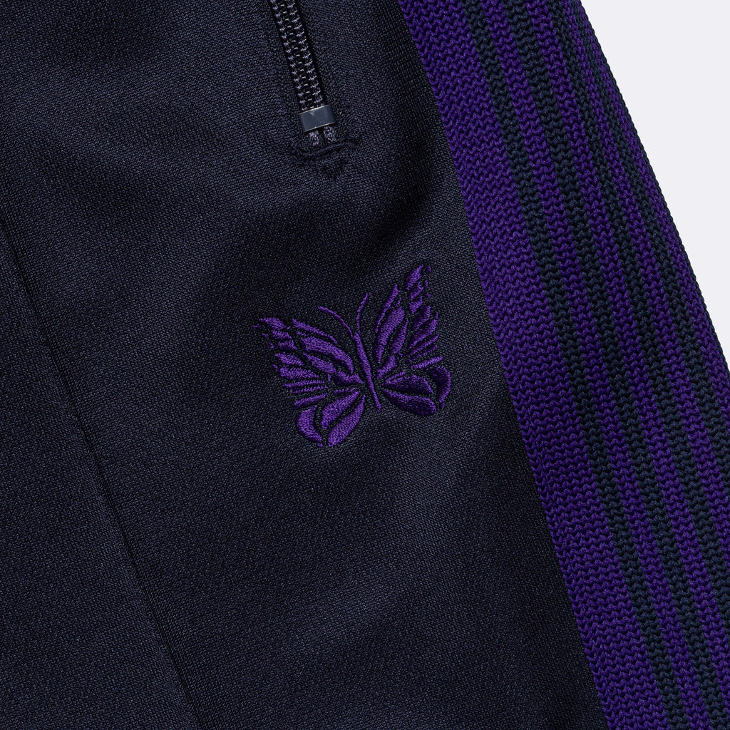 Narrow Track Pant - Navy Poly Smooth