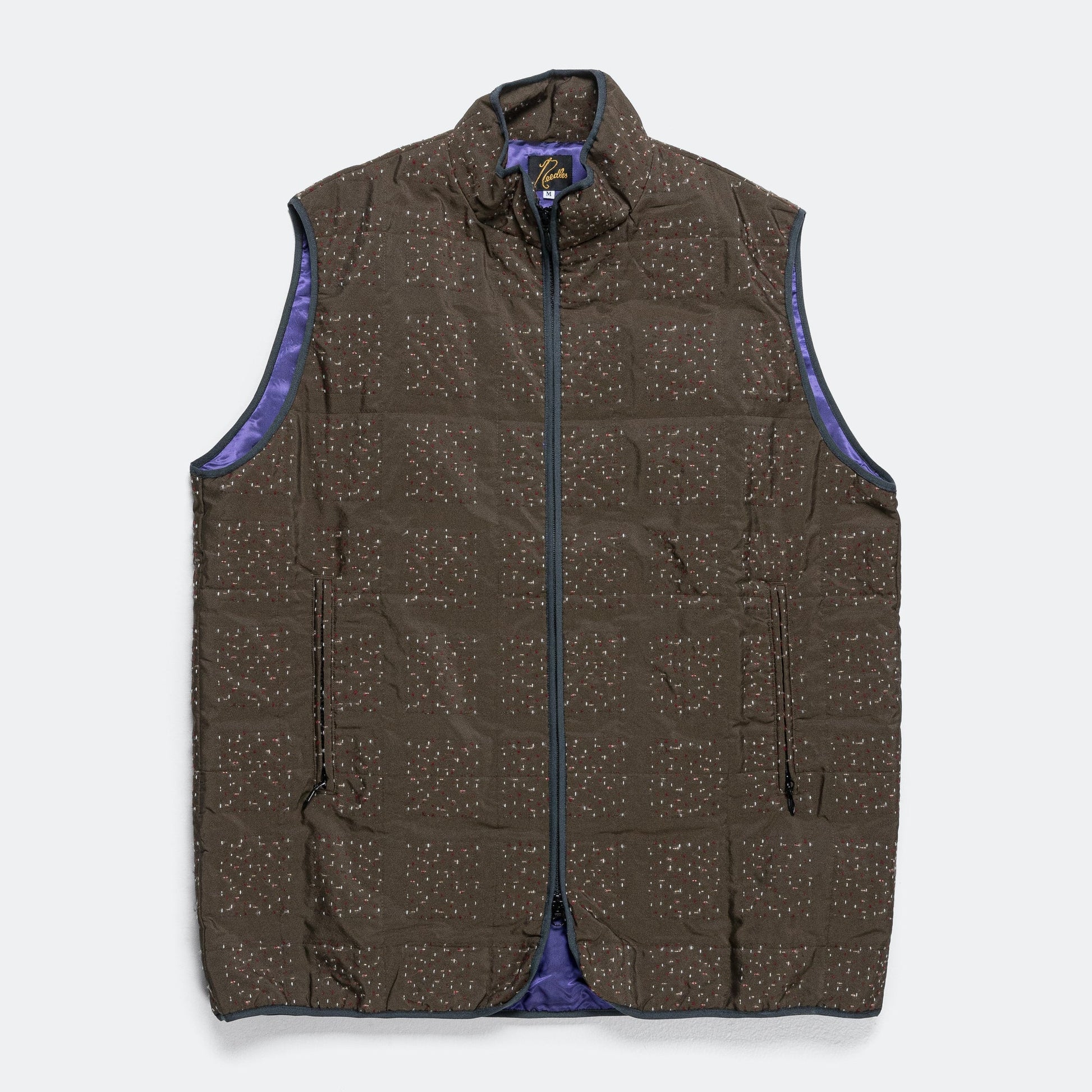 Piping Quilt Vest - PE/W Square Double Cut Jq
