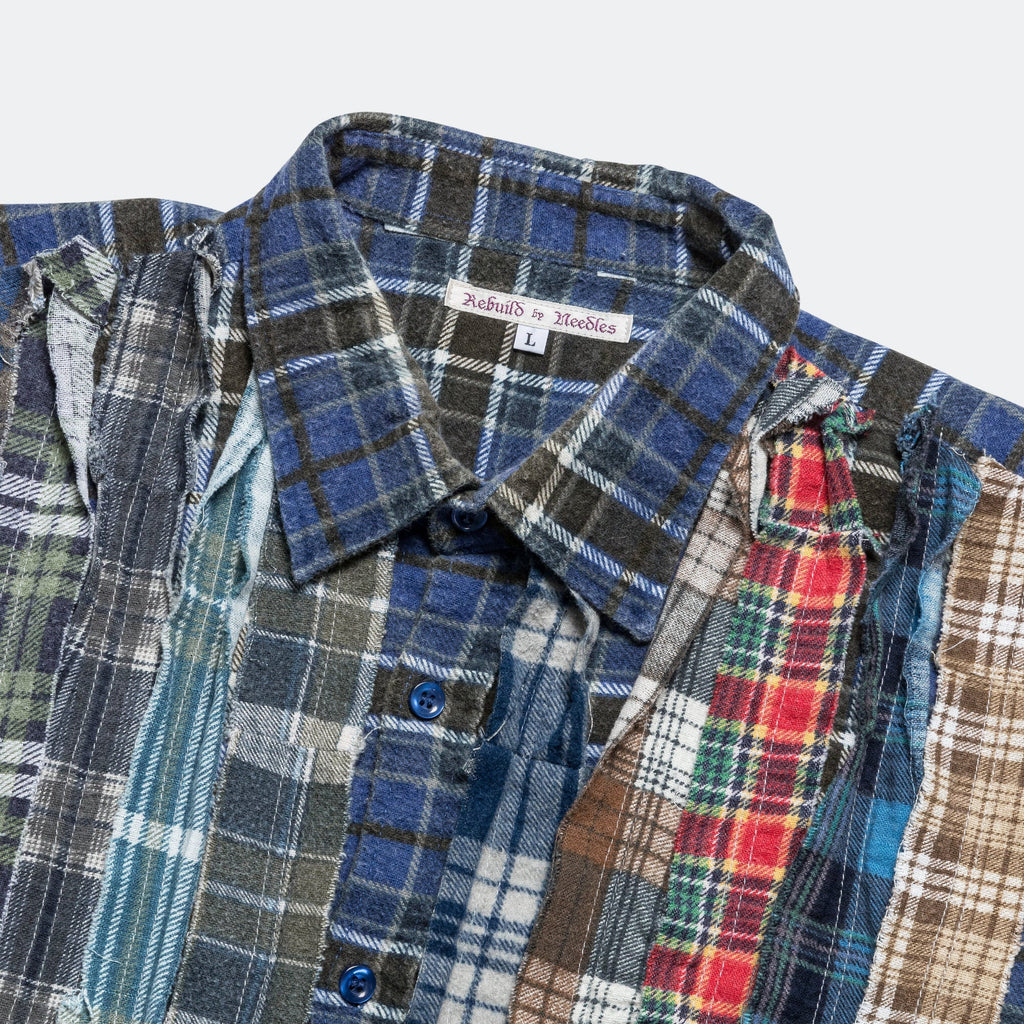 FW24 Rebuild Flannel Ribbon Shirt - Large #2