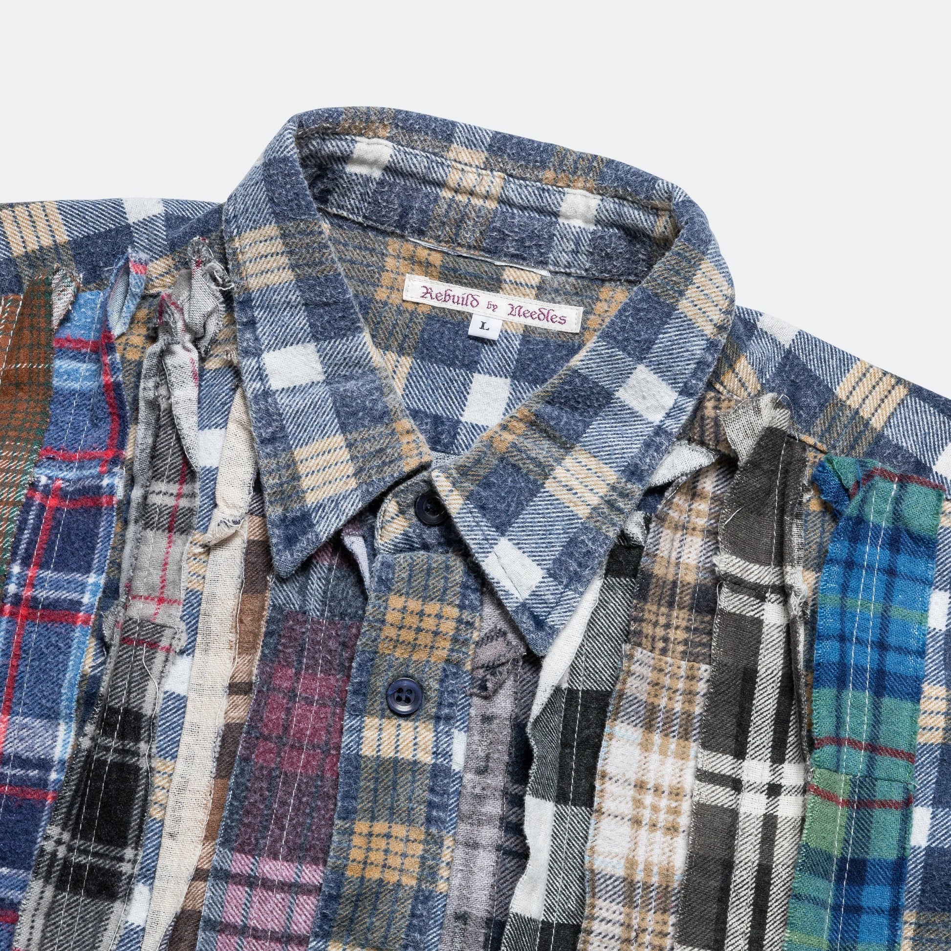 FW24 Rebuild Flannel Ribbon Shirt - Large #4